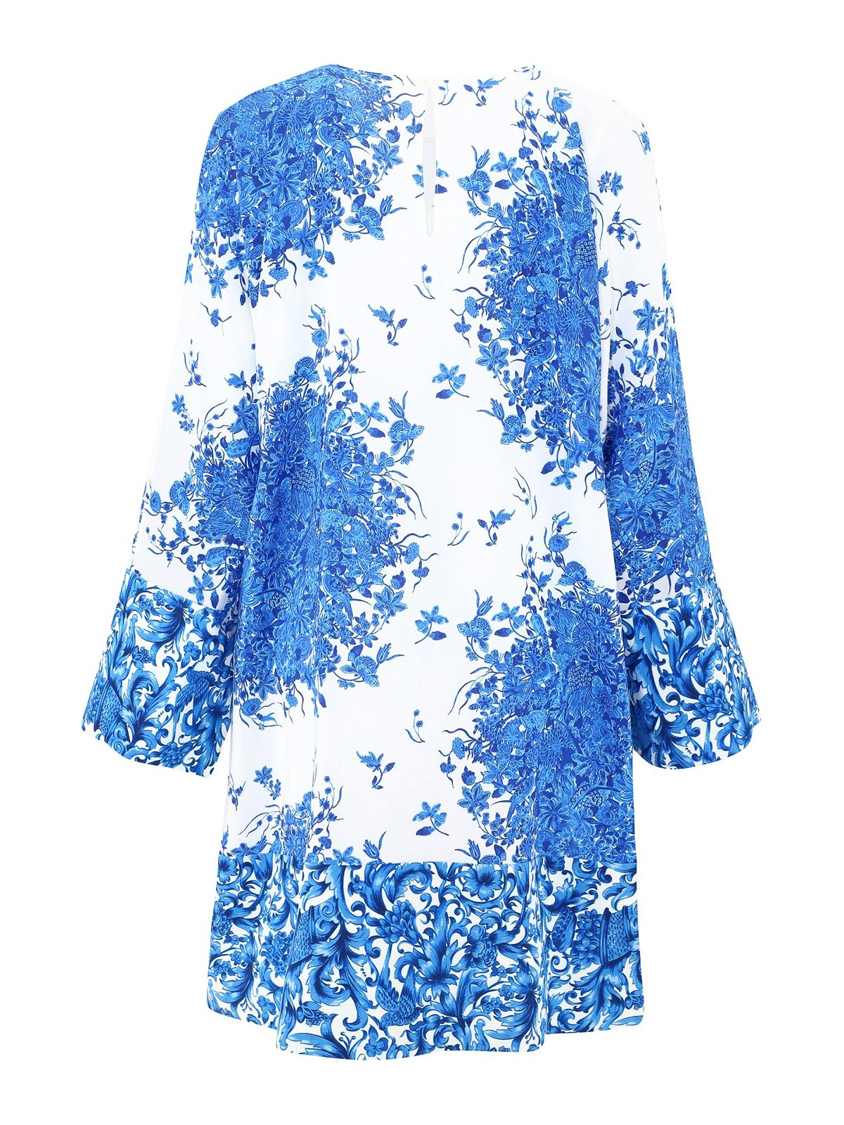 princess polly baby blue dress Valentino Garavani Bluegrace Composition print silk dress|UB3VAT065T5AB8