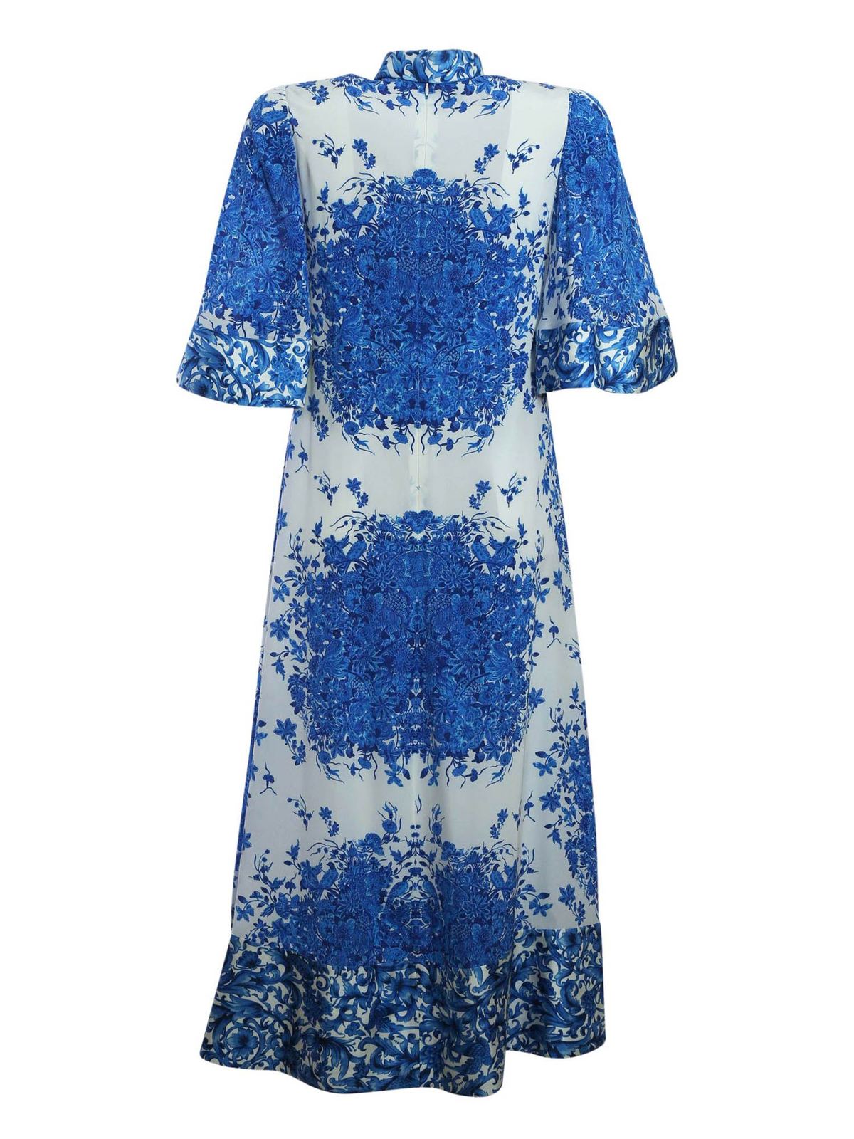 Valentino Garavani Bluegrace Bouquet print dress|UB3VATI55T5AB8 Valentino Garavani Bluegrace Bouquet print dress|UB3VATI55T5AB8