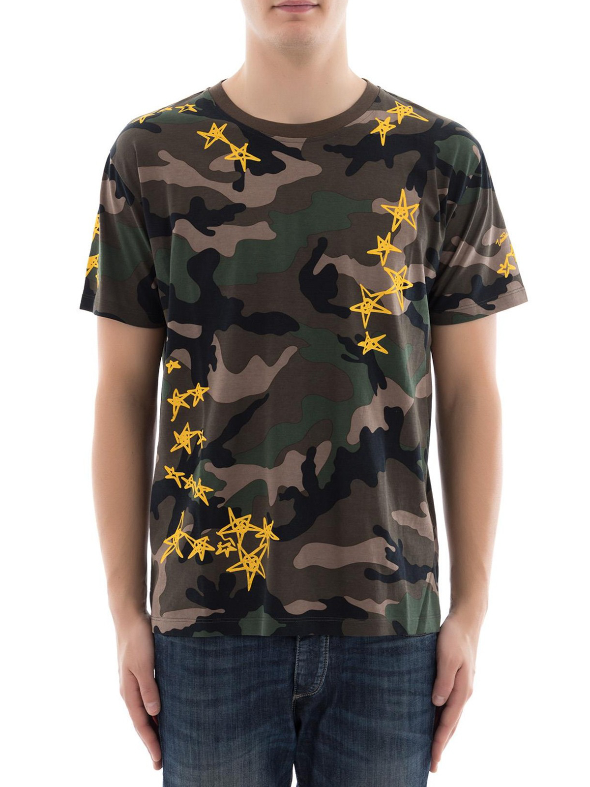 T-shirts - Camouflage cotton T-shirt - PV3MG10M3M00P2