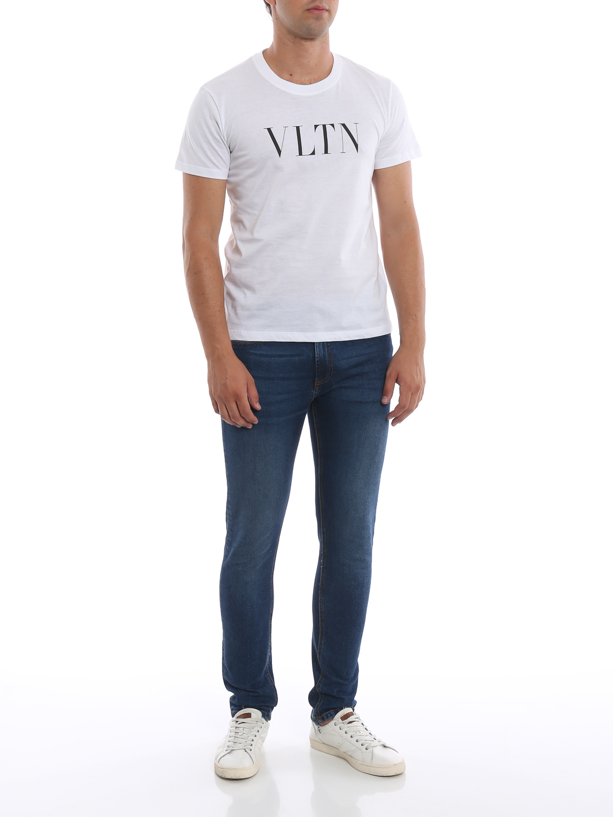 Valentino Men's Vltn Print Crewneck T-Shirt