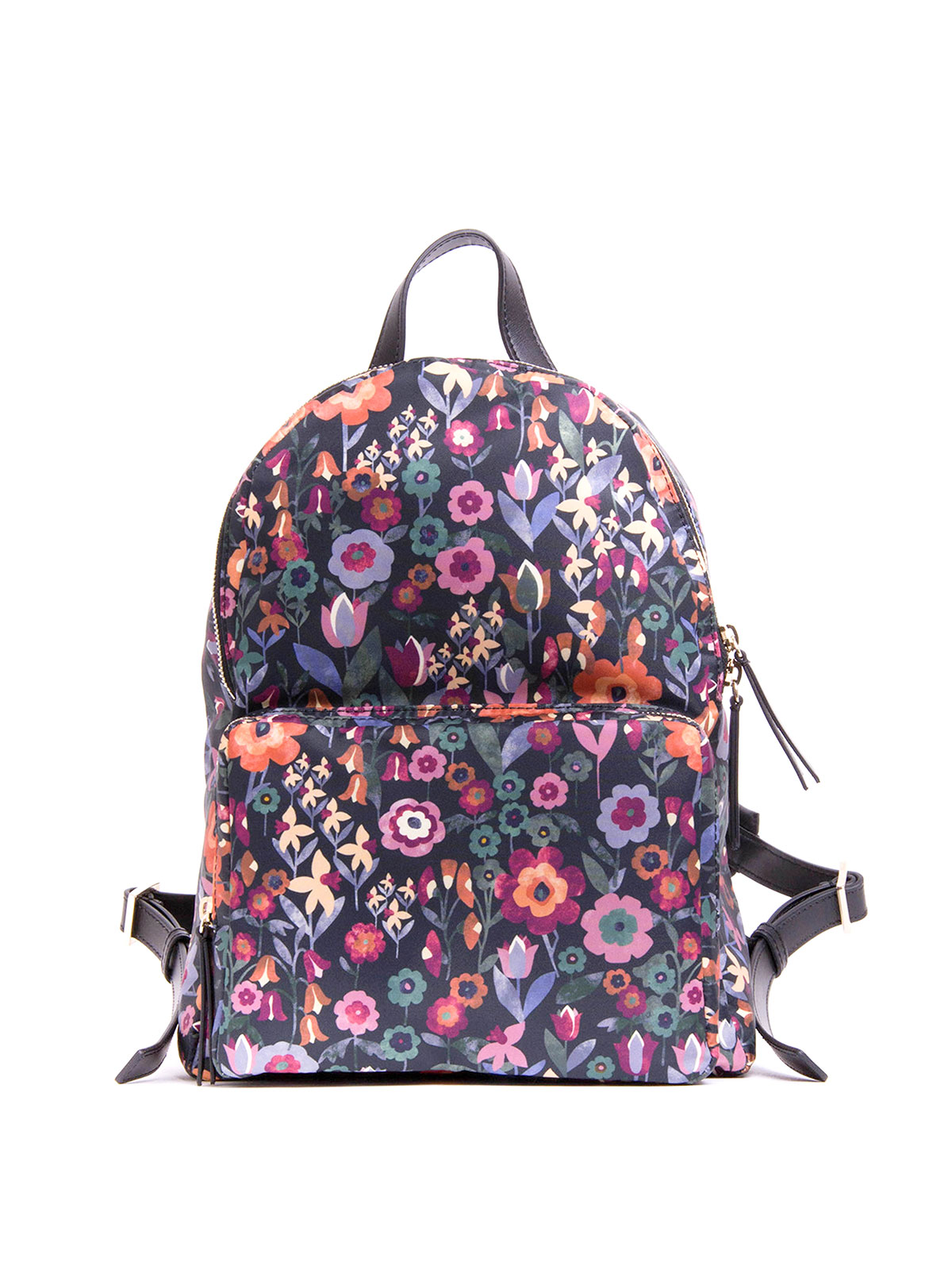 Valentino Red Multicolour floral nylon backpack|LQ2B0621NFVF83 display picture 2