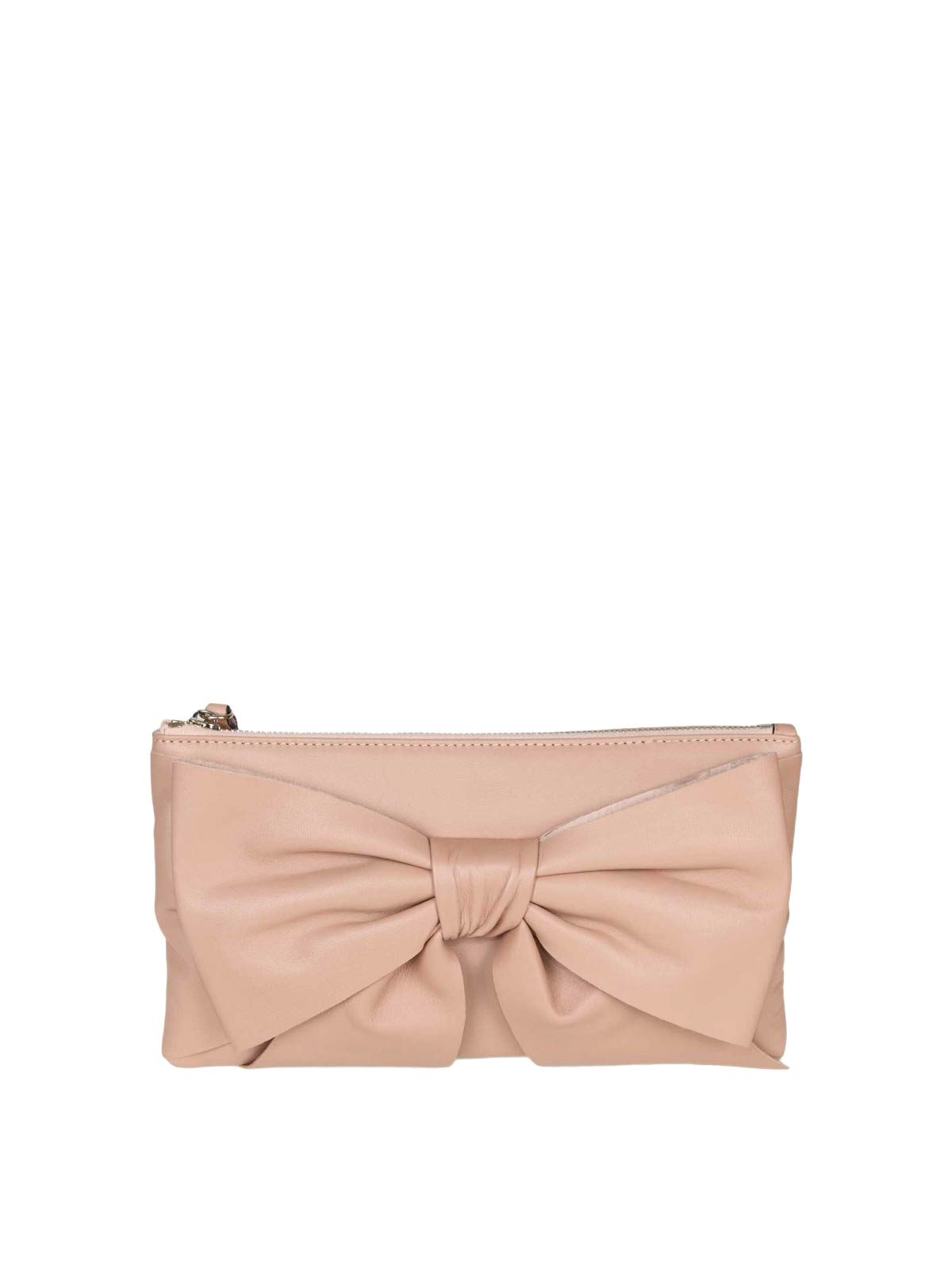 Clutches Valentino Red - bow leather clutch