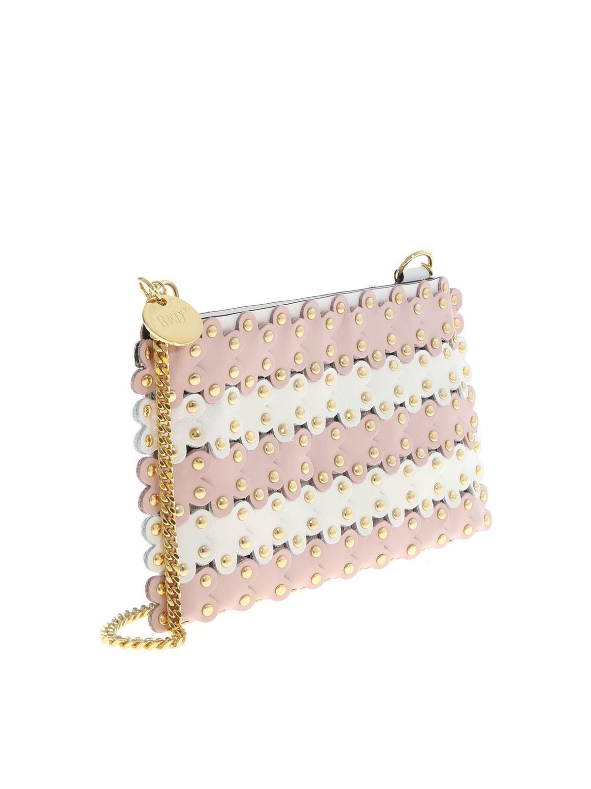 Valentino Red Flower Puzzle clutch bag in pink and white