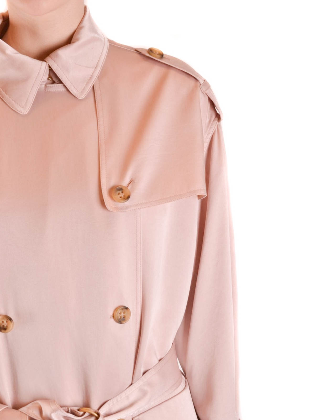 RED VALENTINO ピンクベージュ トレンチコート サテン