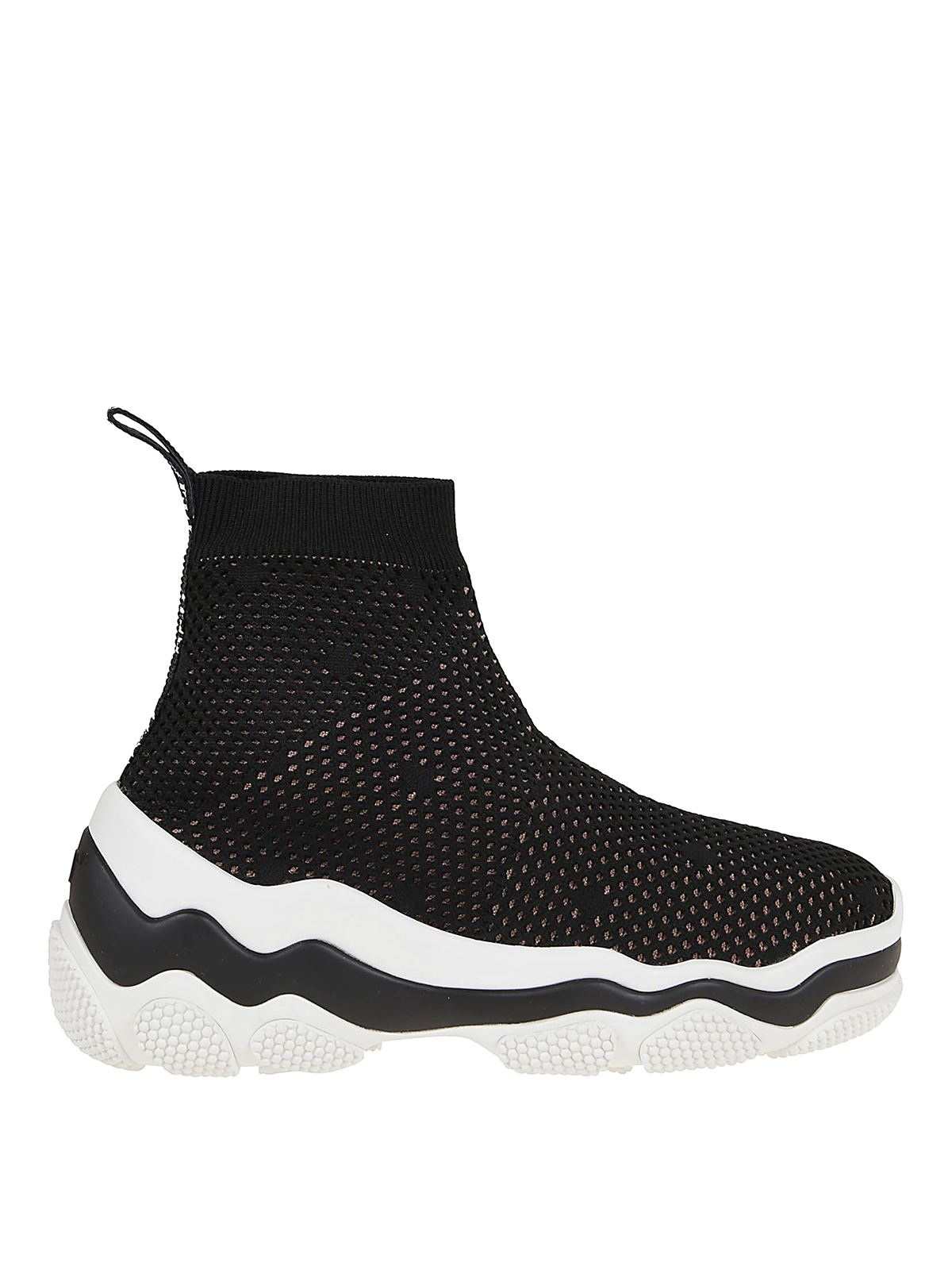 Valentino Red Sneaker a calzino in maglina Nero VQ2S0F15LJW0NO