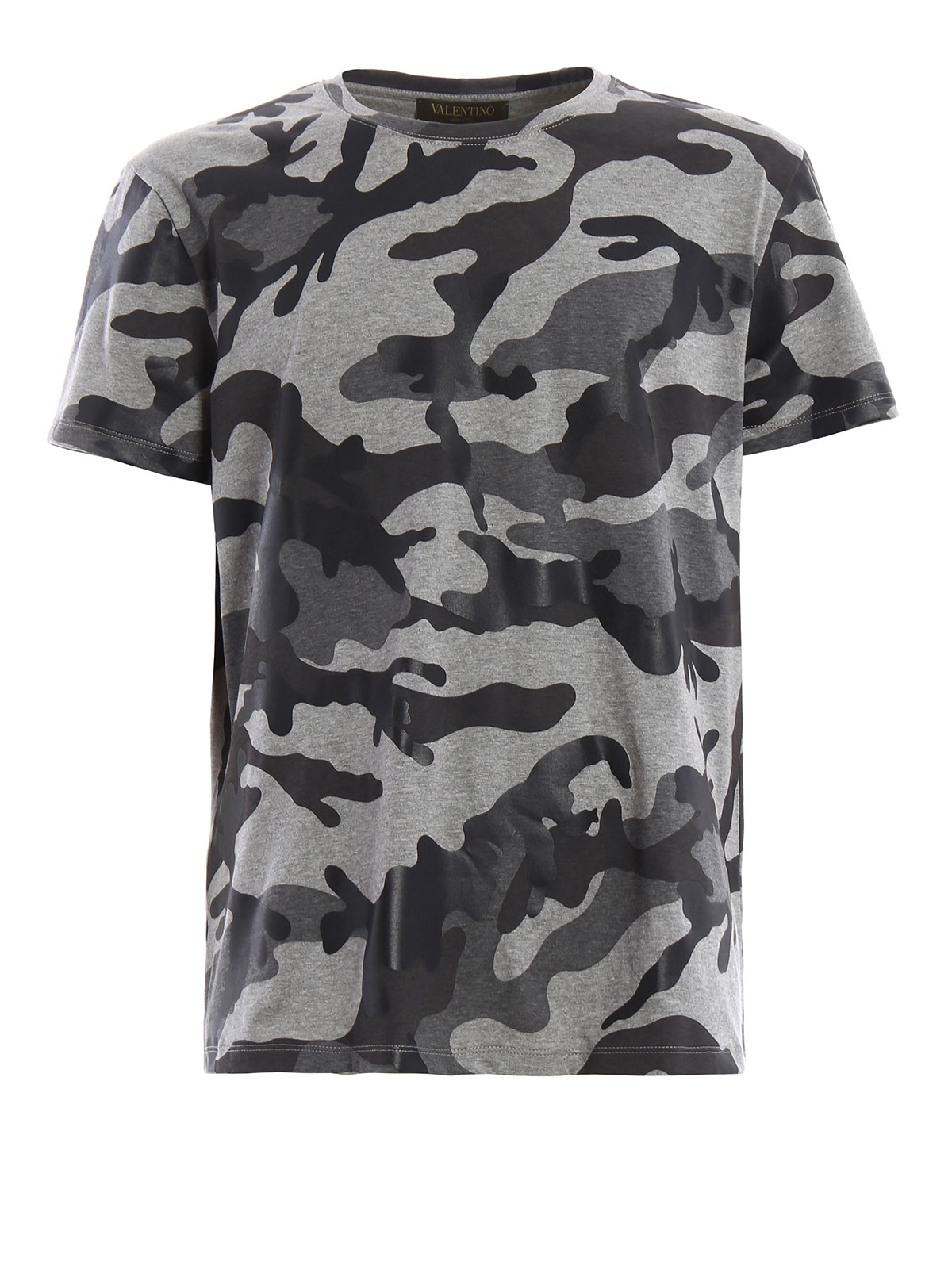 plus del Rektangel T-shirts Valentino - Rockstud Camouflage T-shirt - LV3MG03A3MB