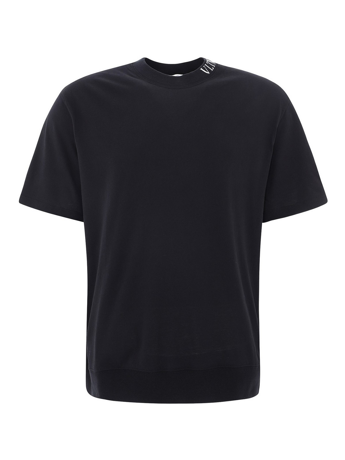 Valentino Garavani VLTN intarsia T-shirt - Black | UV3MG07H6LM0NI