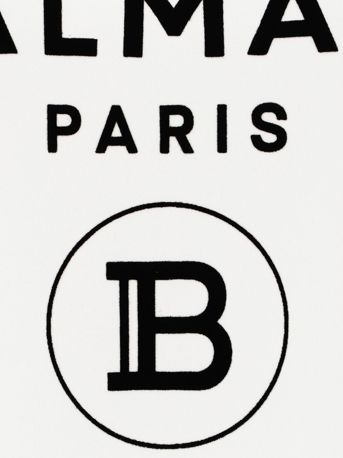 Balmain Velvet logo lettering T-shirt - White | UF11350I551GAB