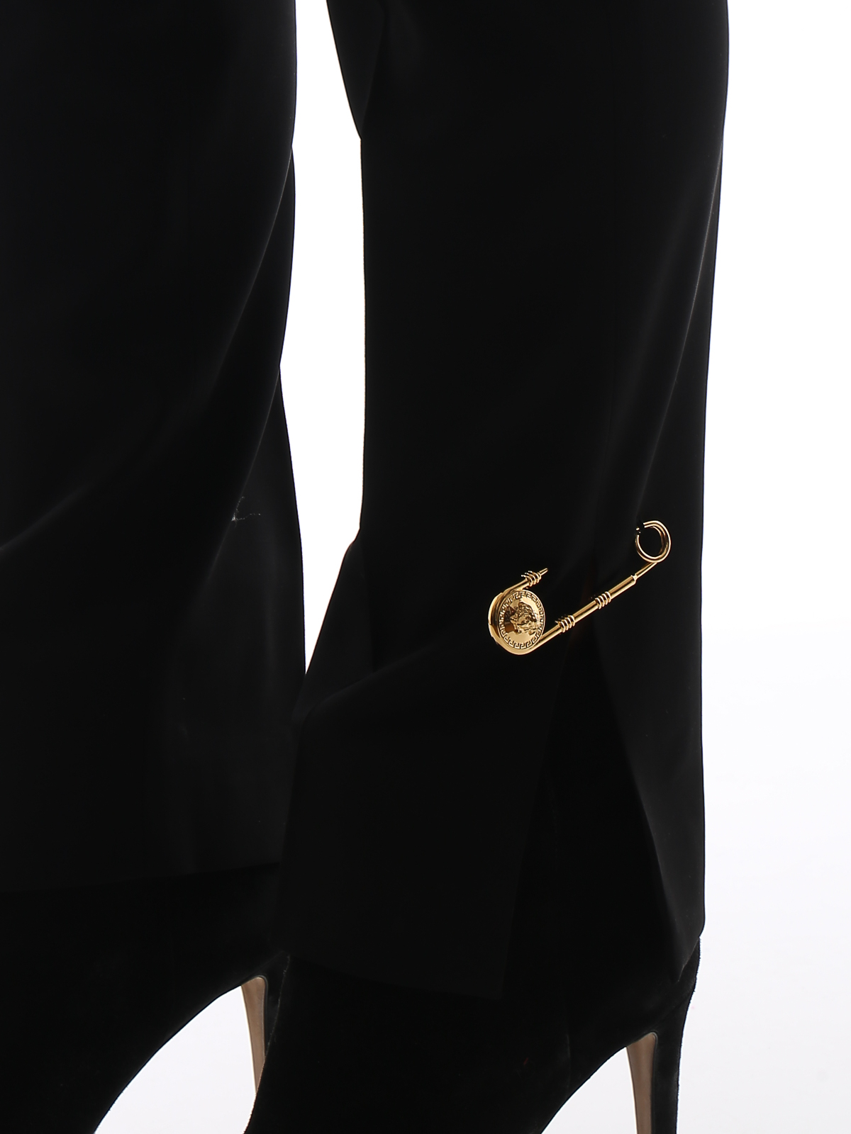 Versace Tailoring Cigarette Pants In Black