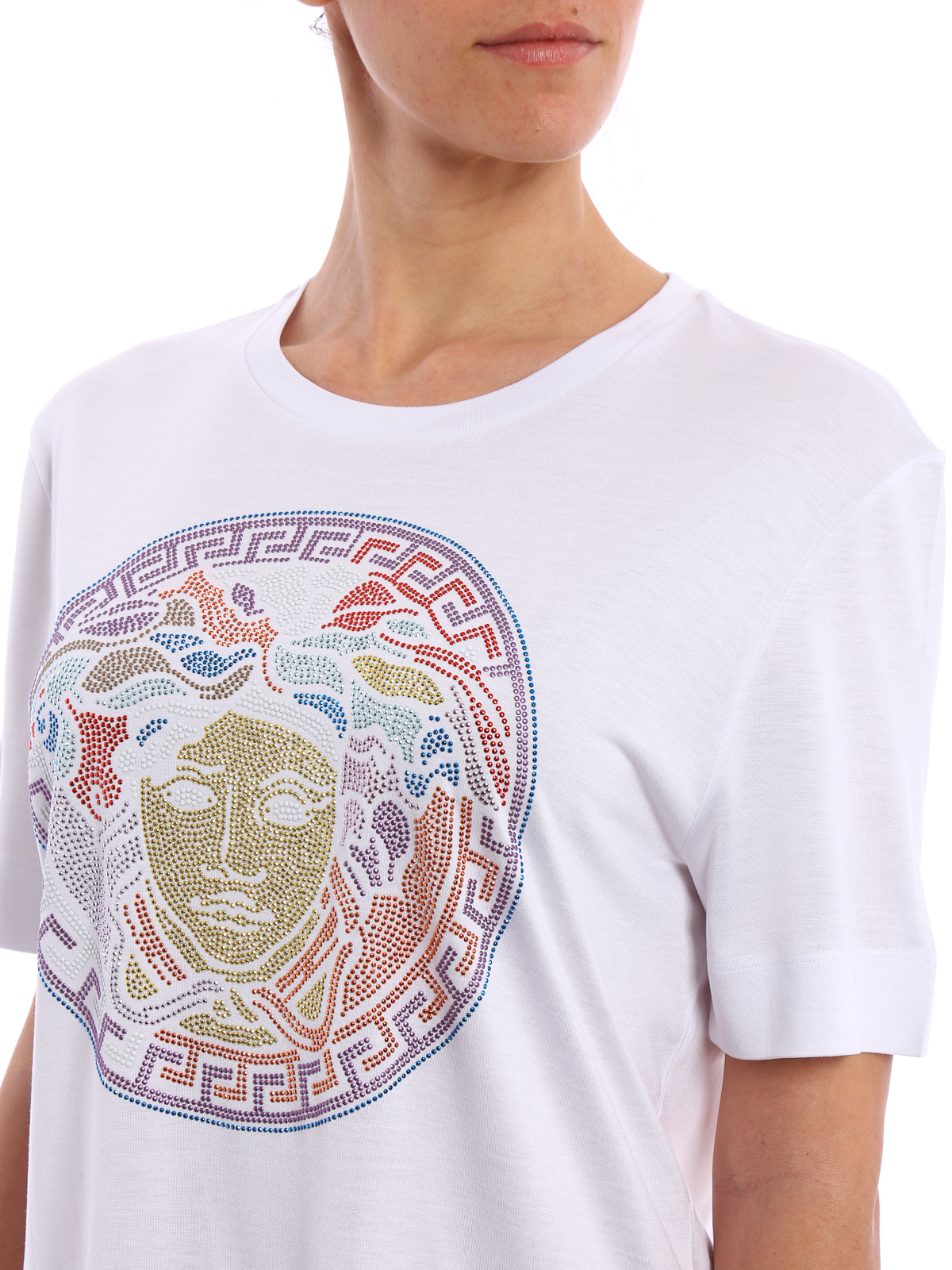 Camisetas Versace - Camiseta Blanca Para Mujer A76047A218907A1001