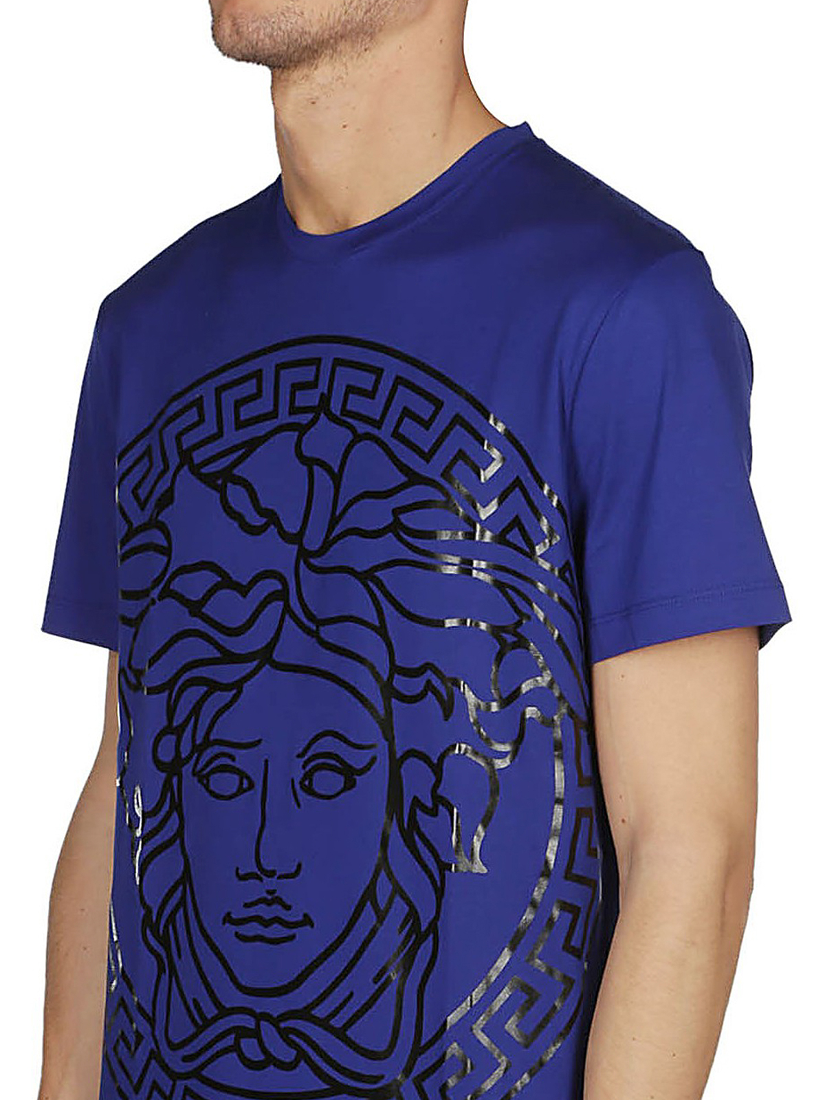 versace blue medusa t shirt