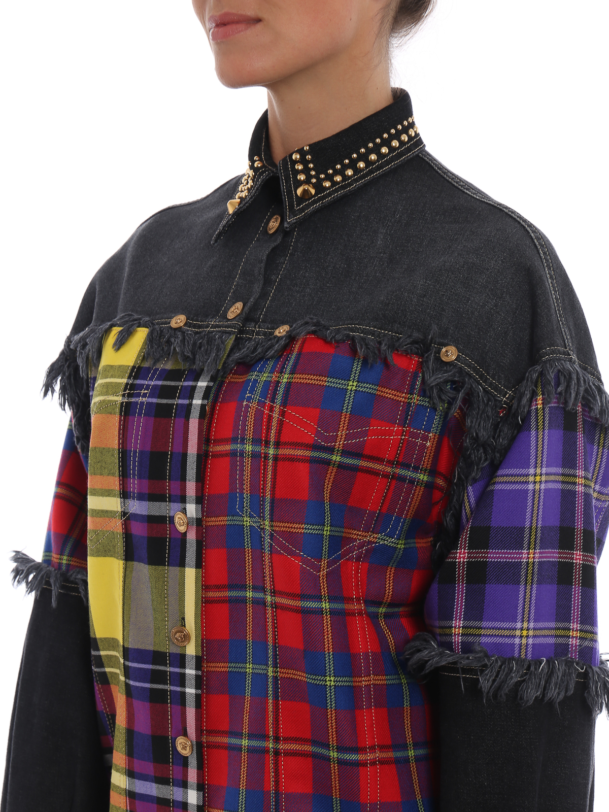 Versace Checked Wool Jacket