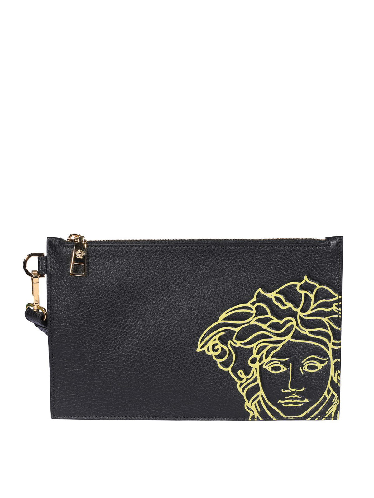 VERSACE ブラック クラッチバッグ Versace ラ メドゥーサ クラッチバッグ | ブラック | FARFETCH JP