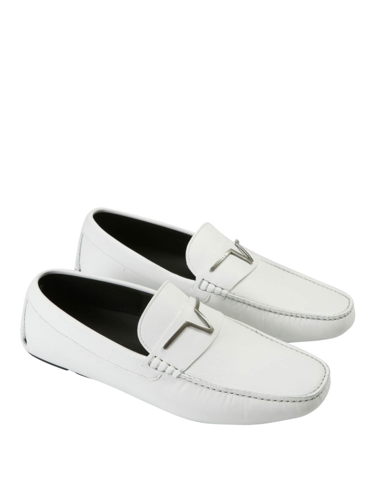 Loafers & Slippers Versace Collection - Logo buckle loafers