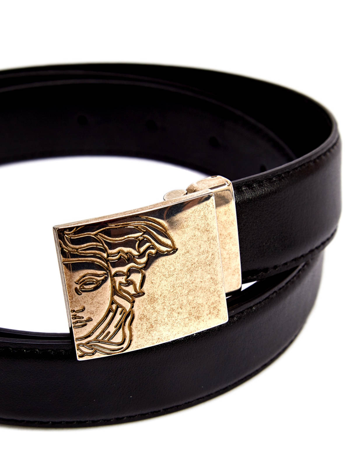 caridad Ajustamiento póngase en fila Cinturones Versace Collection - Cinturón Negro Para Hombre -  V910226VM00183V000V