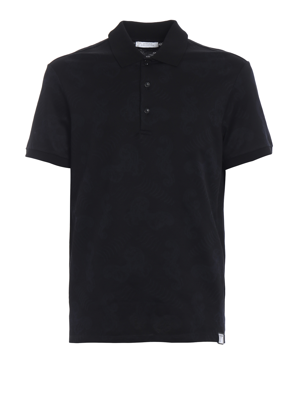 Moschino Men's intarsia-logo Cotton Polo Shirt - White - Polo Shirts