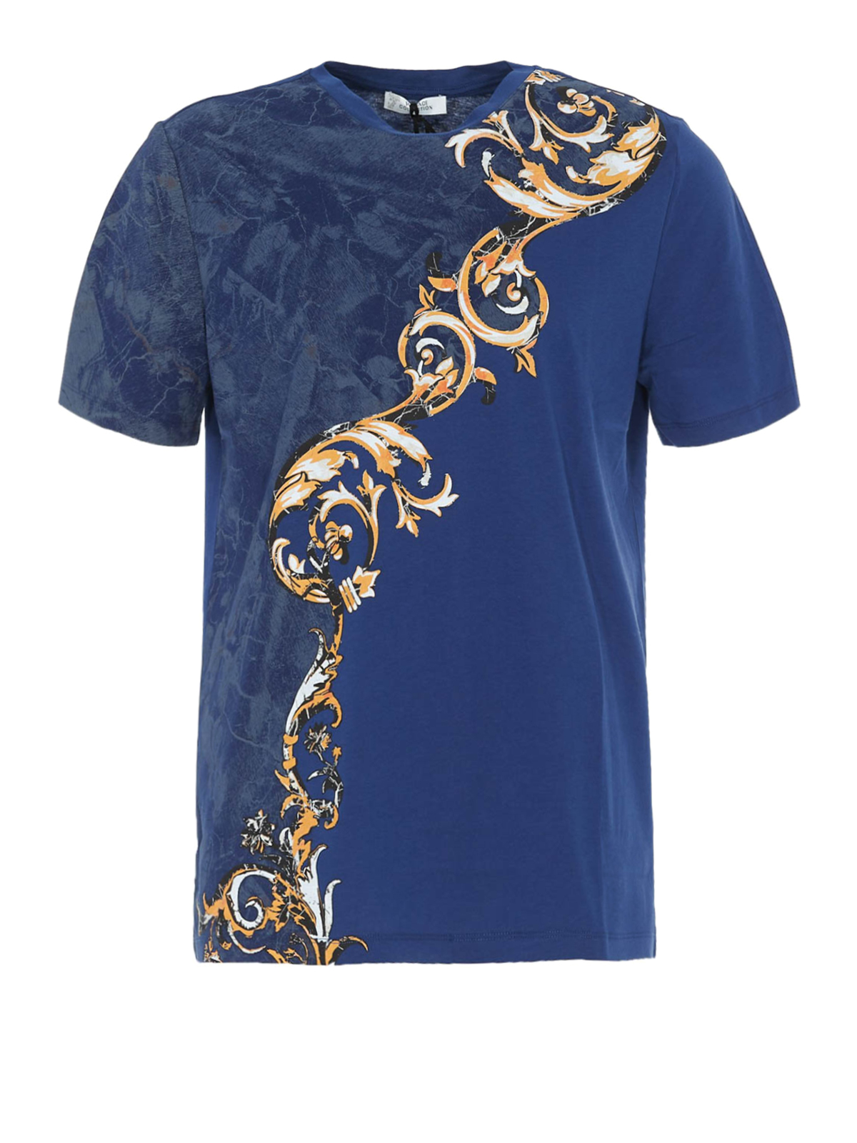 T-shirts Collection - Blue cotton T-shirt - V800683RVJ00598V7106