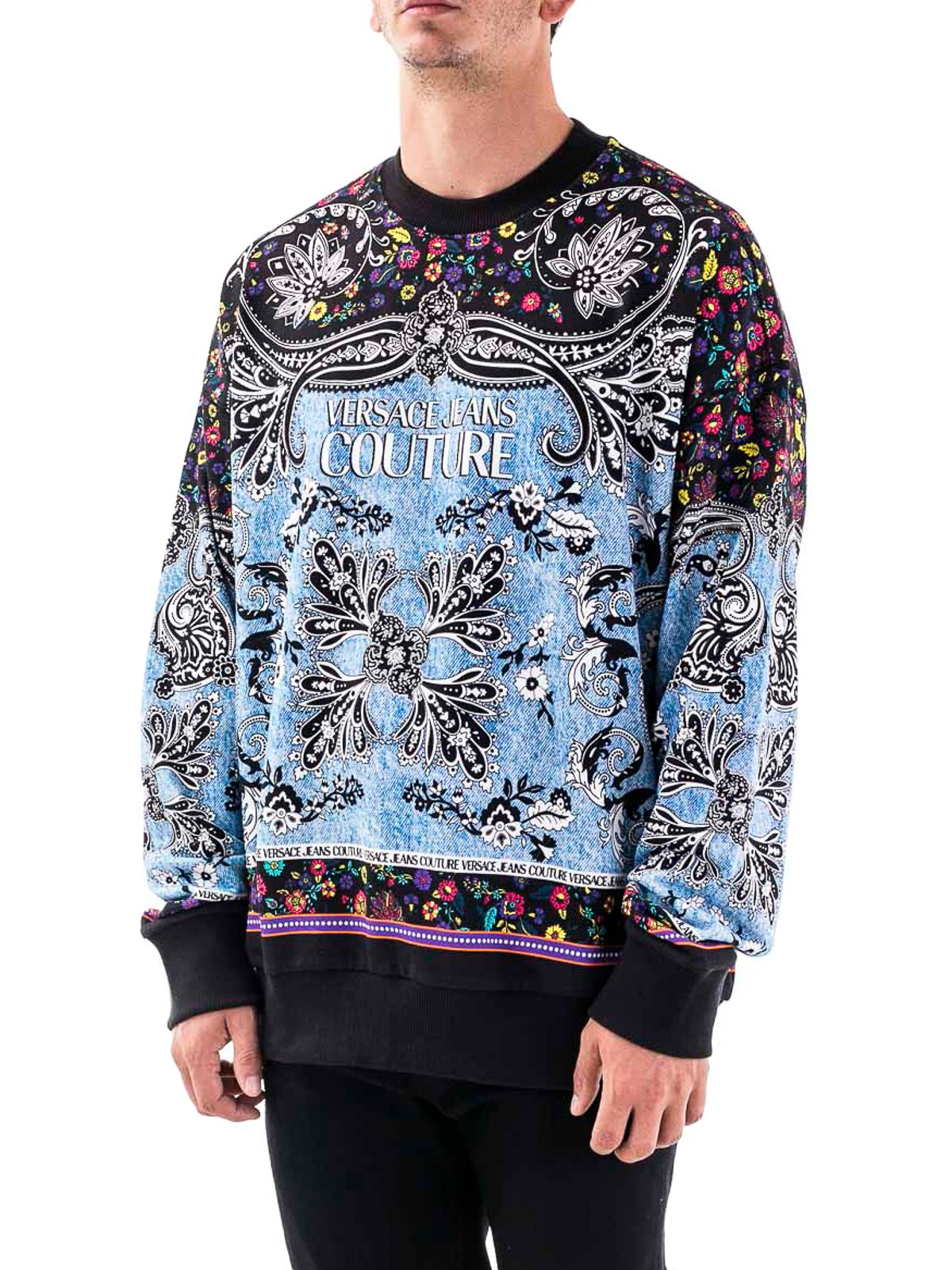 Sweatshirts & Sweaters Versace Couture - Floral print sweatshirt B7GZA7KN30328899