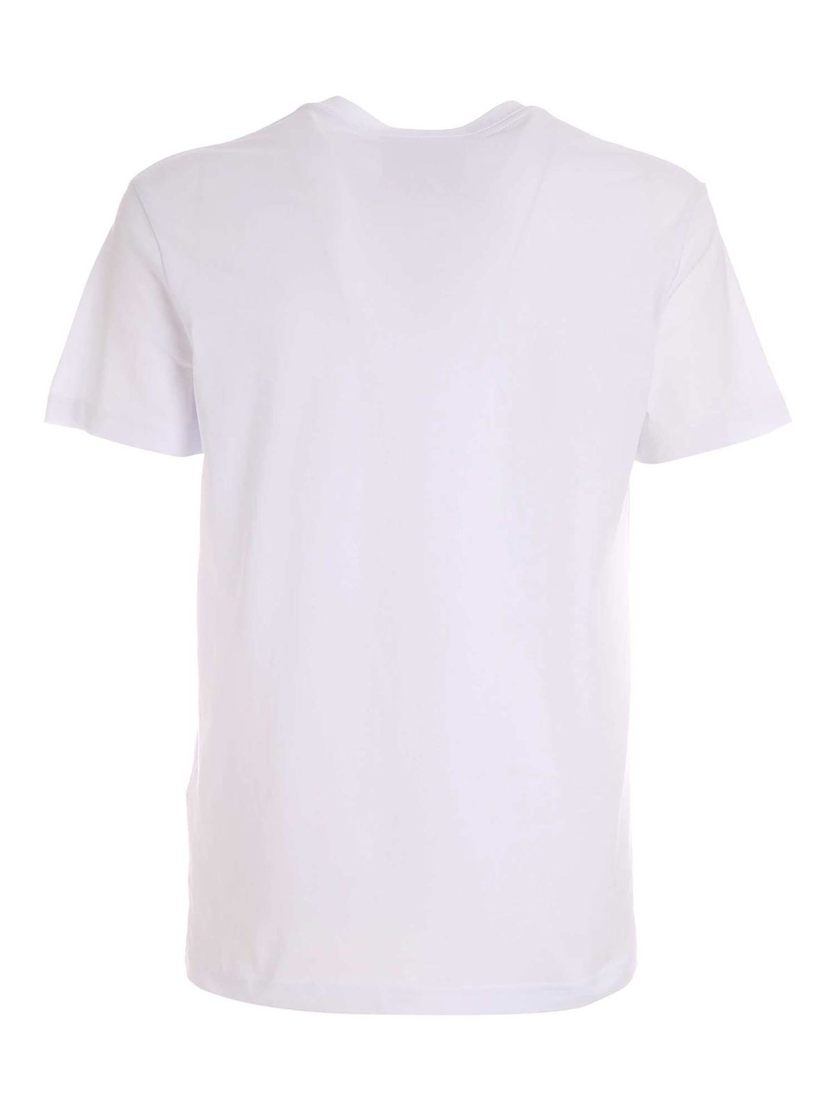 T-shirts Versace Jeans Couture - V-Emblem T-shirt in white -  B3GWA7TD30319003