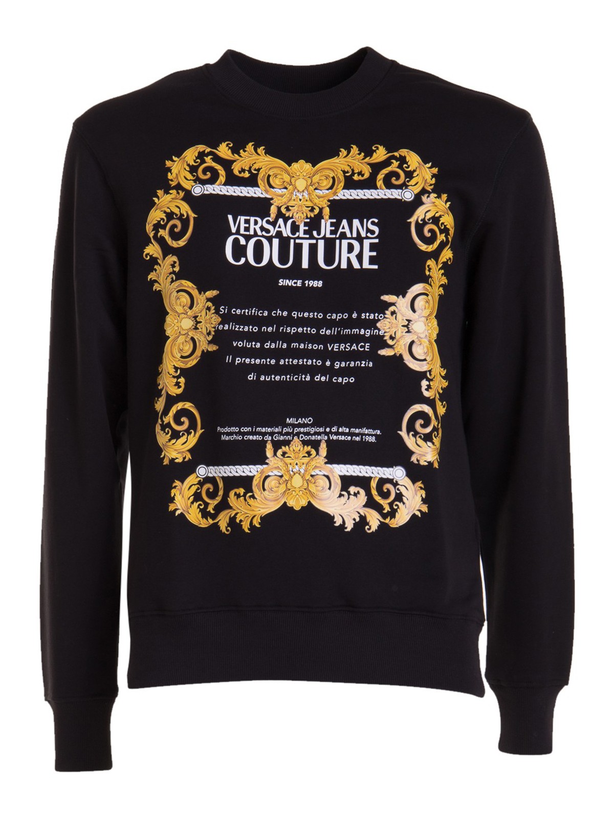 Sweatshirts Sweaters Versace Jeans Couture - Logo sweatshirt - B7GZA7TT30318K42
