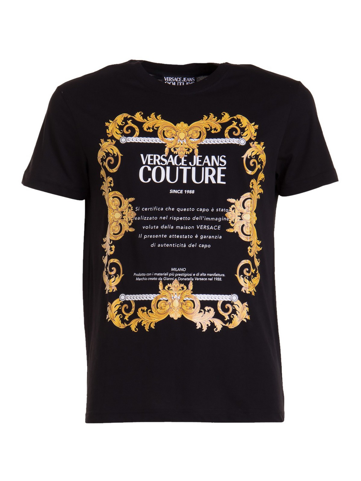 T-shirts Versace Jeans Couture - Baroque printed T-shirt