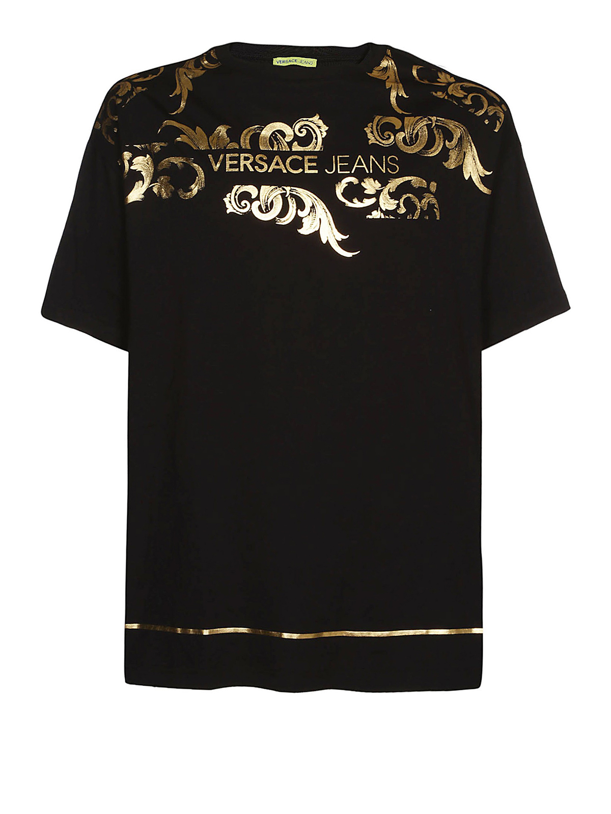 Versace Jeans Couture Oversized baroque print cotton T-shirt