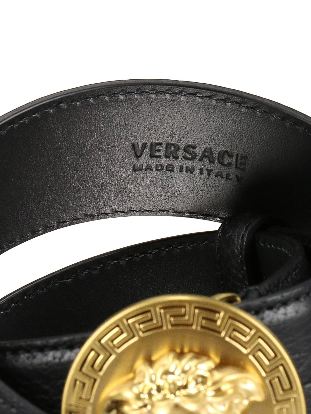 Cinturones Versace - Cinturón Negro Para - DCU4806DGOV2D4IDS