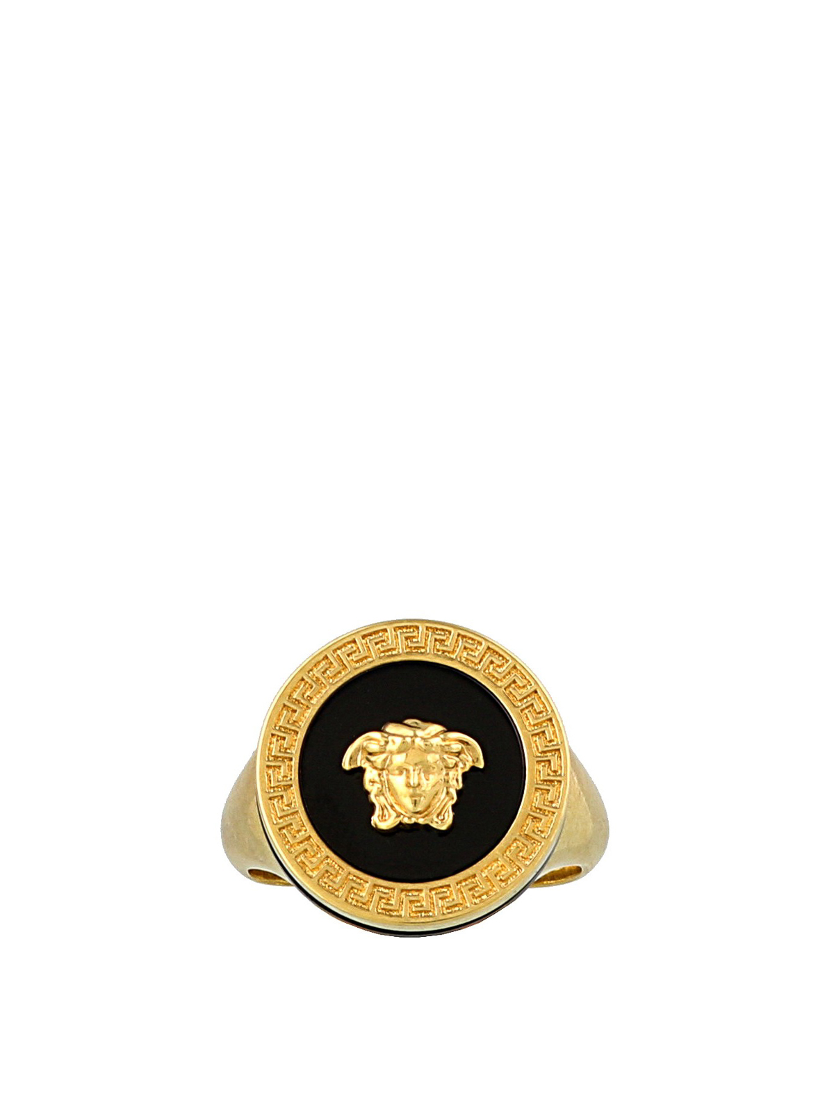 Ring Versace Gold size S UK in Gold plated - 39341387
