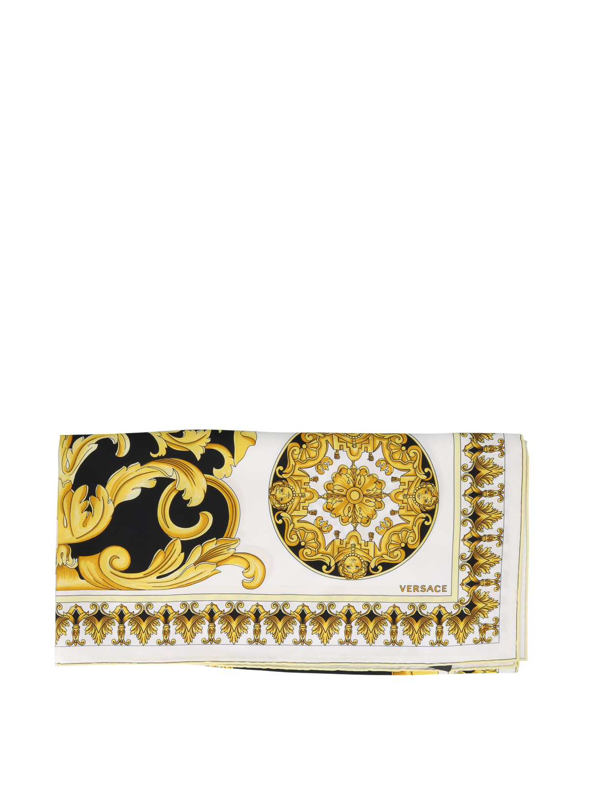 Versace Baroque printed scarf - Yellow|IFO9001IT02284I7530
