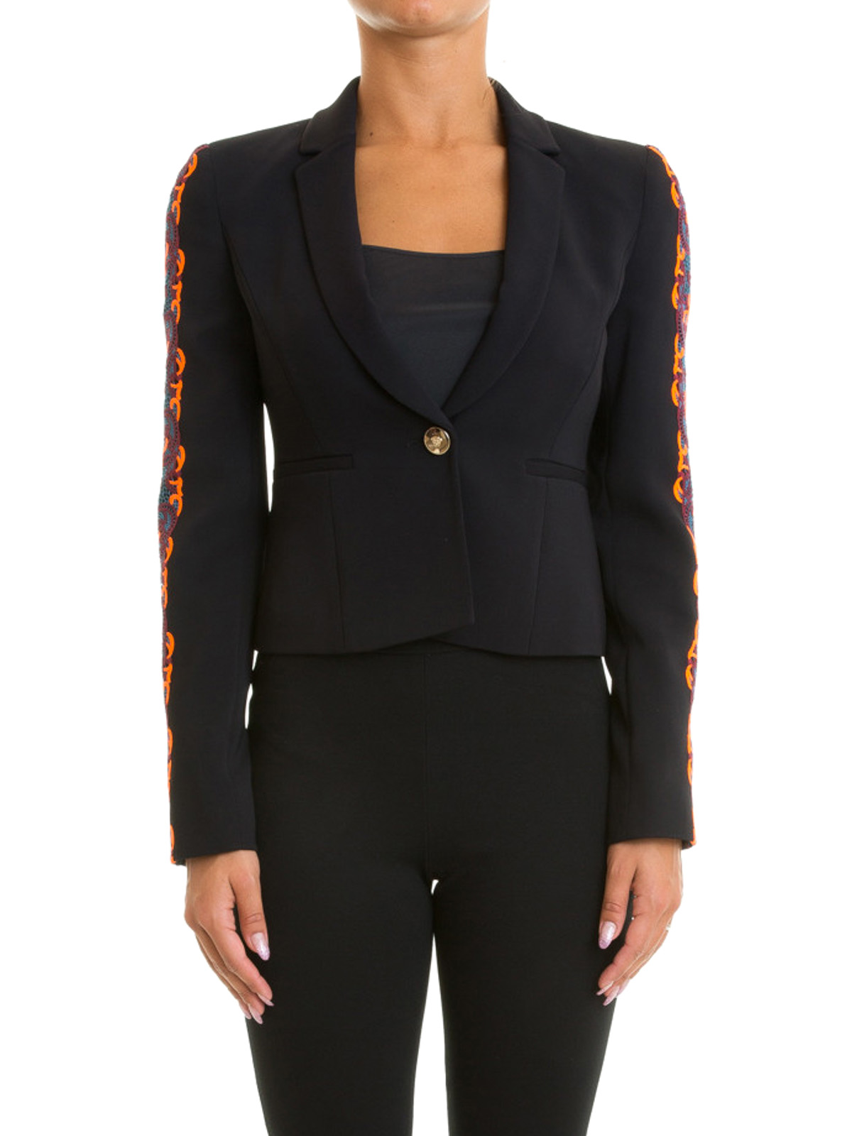 VERSACE ブラック テーラードジャケット Vintage Versace Classic V2 Black Blazer Jacket Size 54 Mens