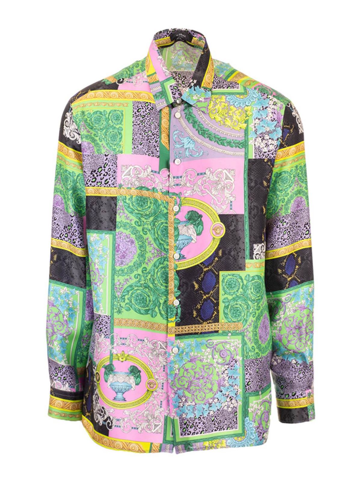 Versace Baroque Patchwork multicolor shirts A840501F005375X000