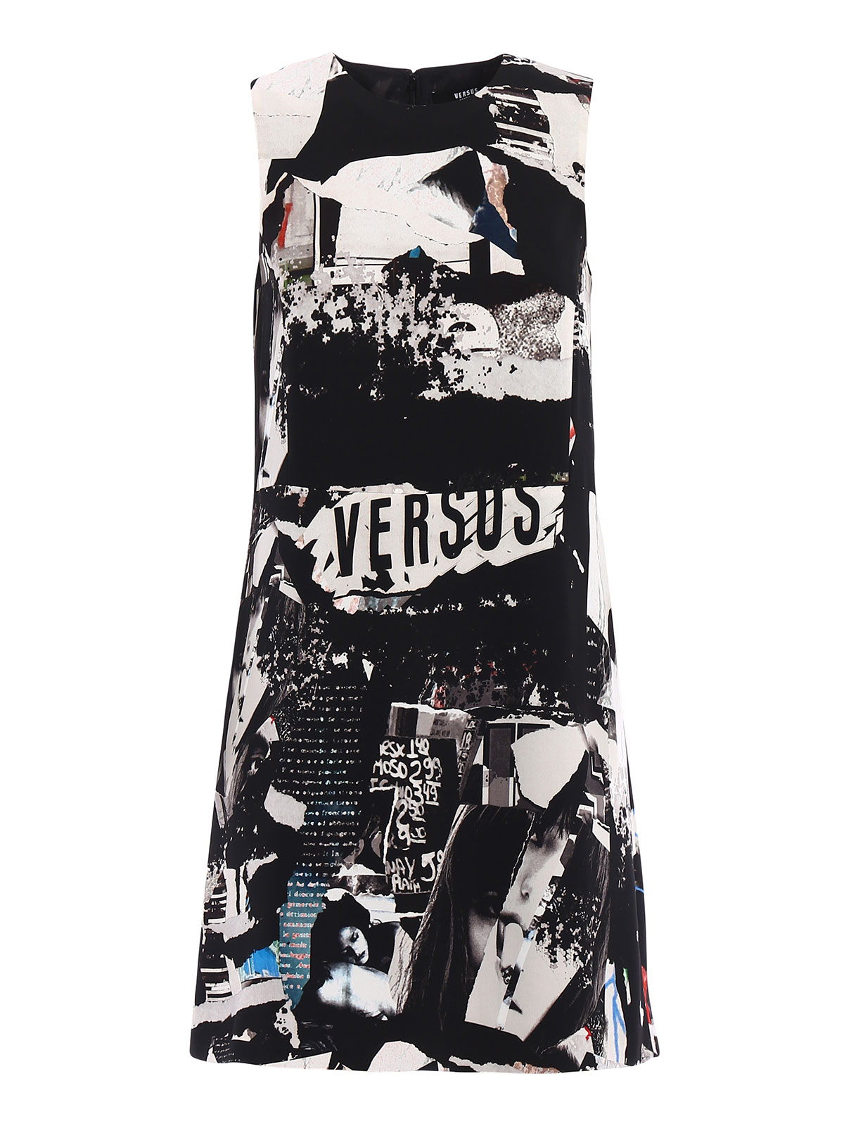 Versus Versace Versus Collage A-line mini dress|BD00904BT21010B7008