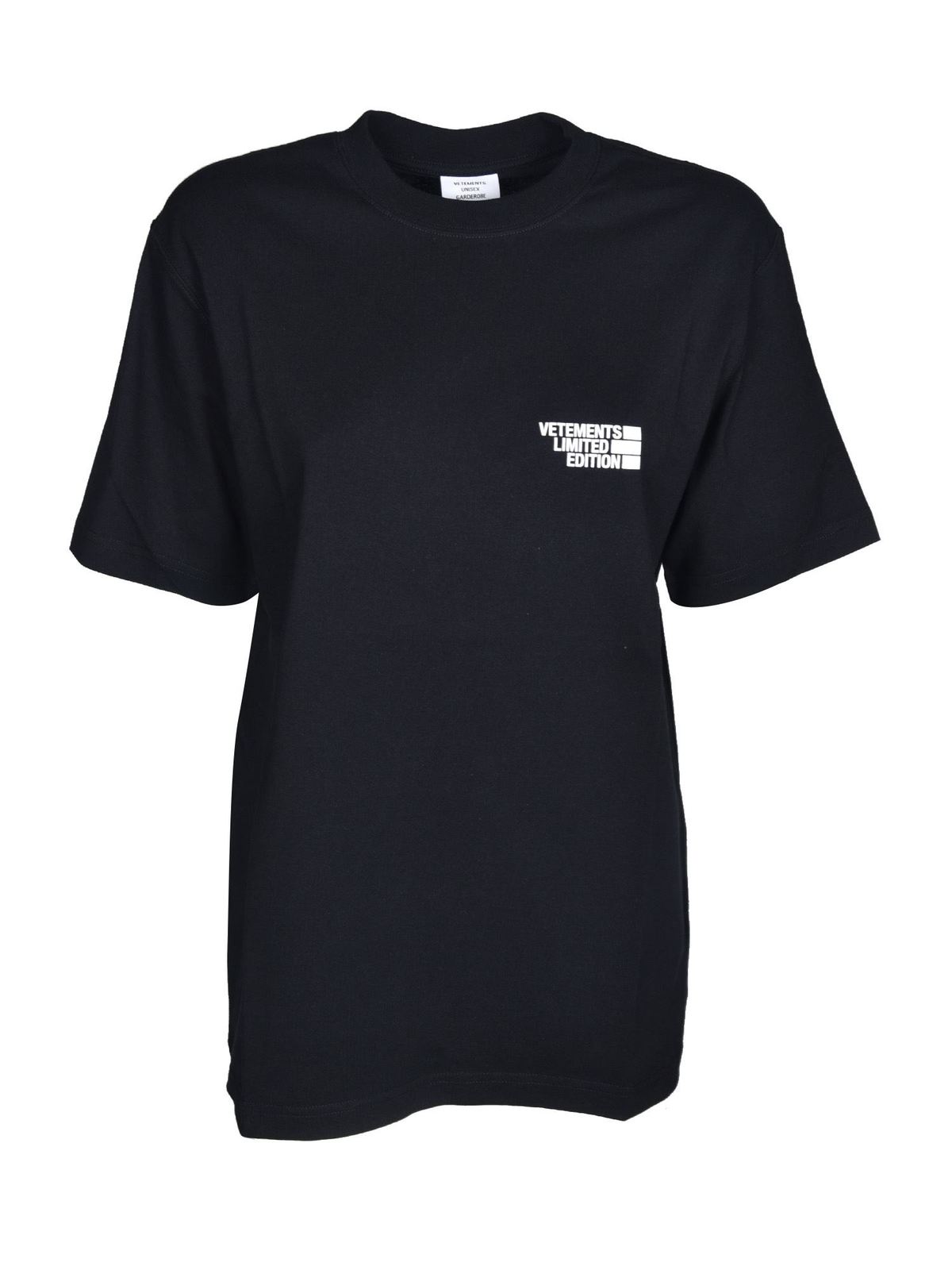 Vetements Logo print t-shirt in black - Black|UE51TR720BBLACK