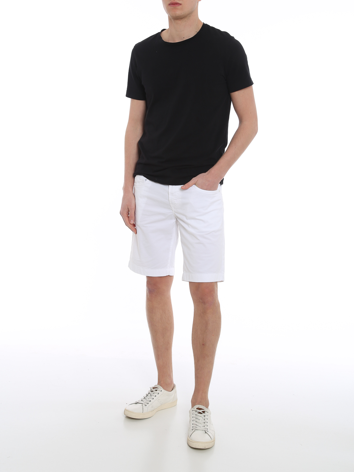 JACOB COHEN ホワイトショートパンツ Jacob Cohen ショートパンツ - 白|J6636COMF06510111