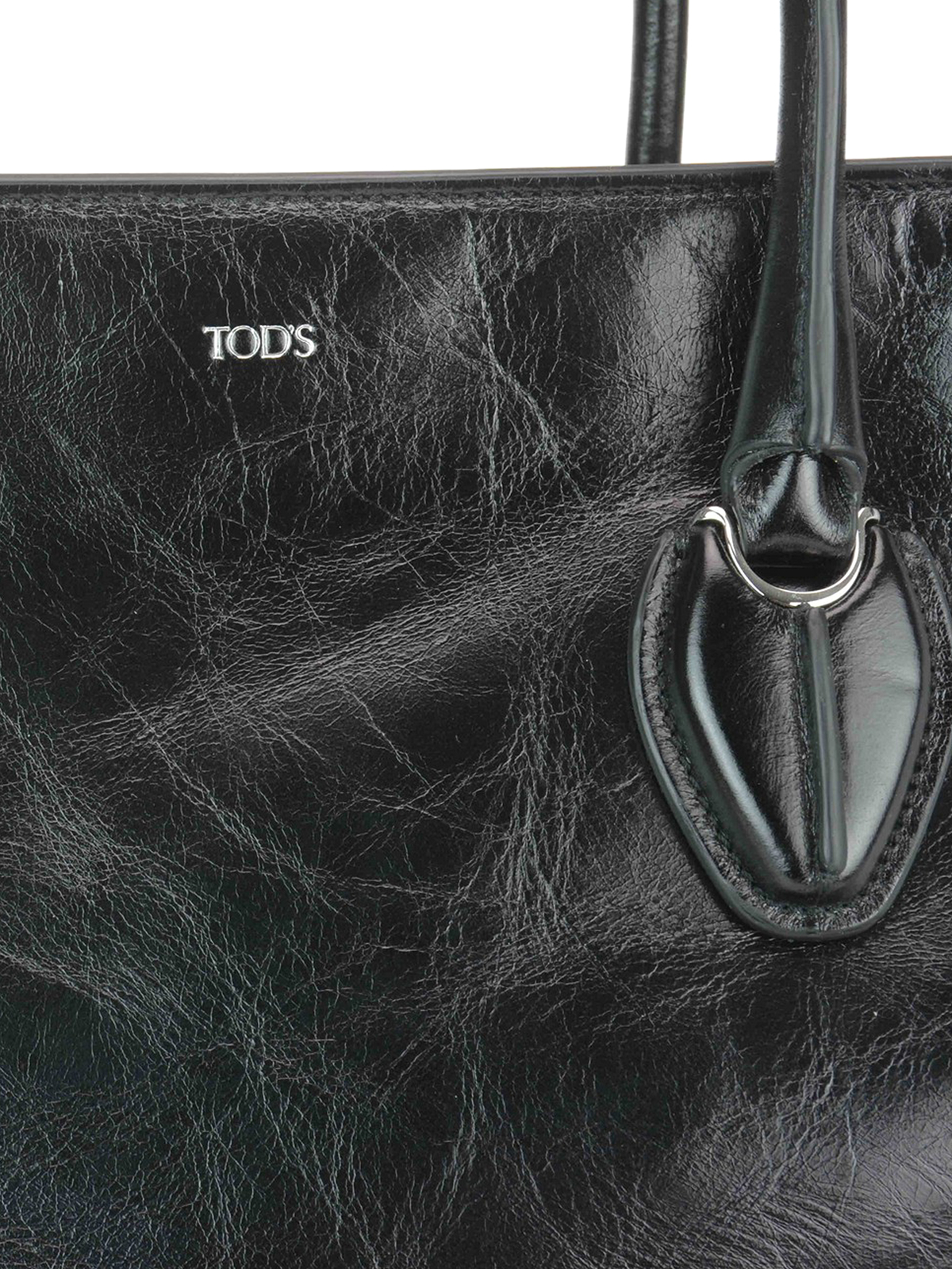 Tod's - Patent Leather Tote Black