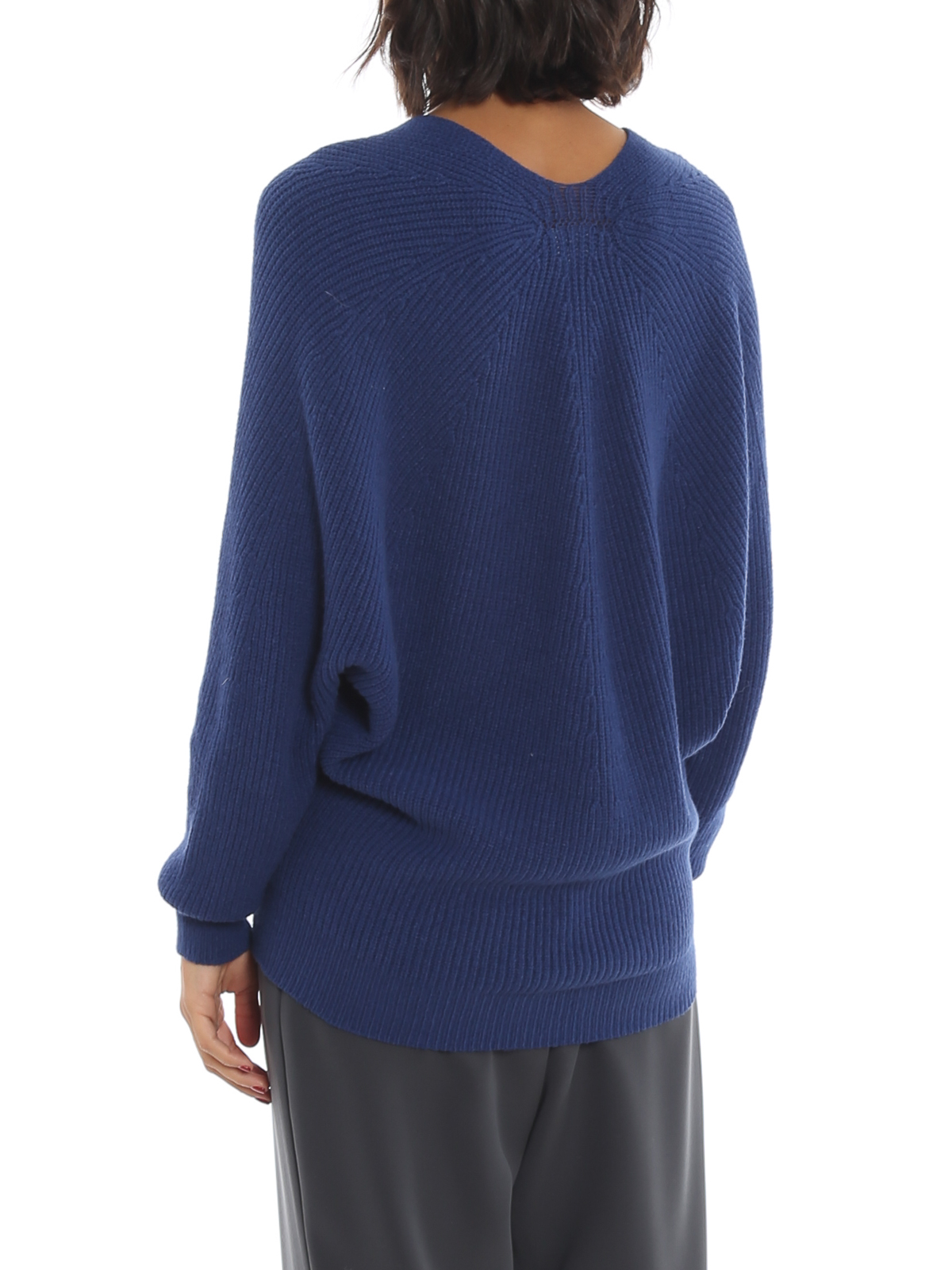 Emporio Armani Viscose cashmere blend V neck jumper|6H2MWK2M22Z0903