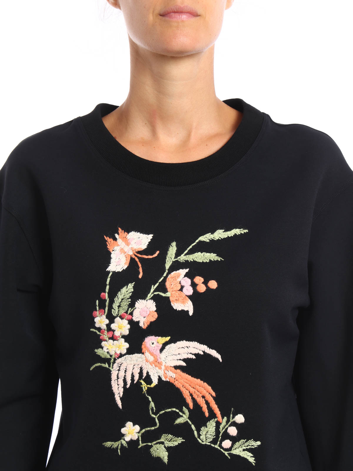 Vivetta Luppolo embroidered sweatshirt Black Women 64VP201999