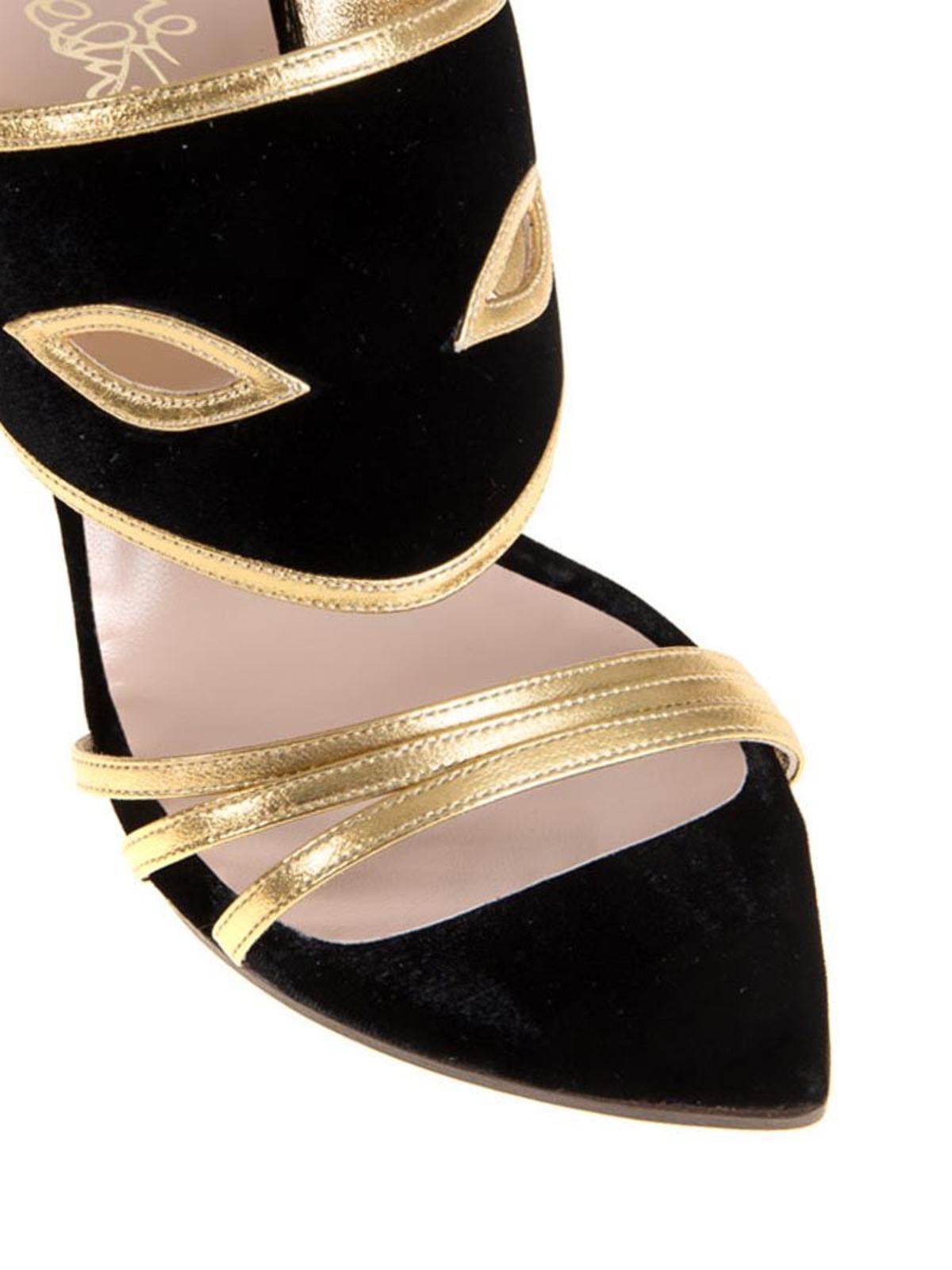Shop Vivienne Westwood Masque Sandals In Black