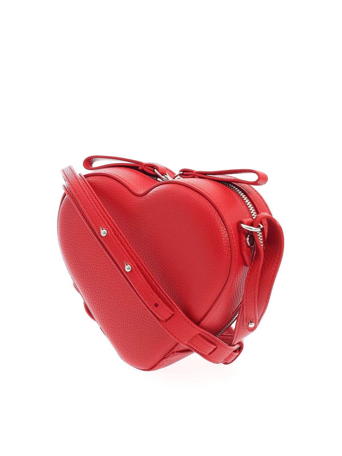 Vivienne Westwood Johanna Heart Crossbody Bag in Red