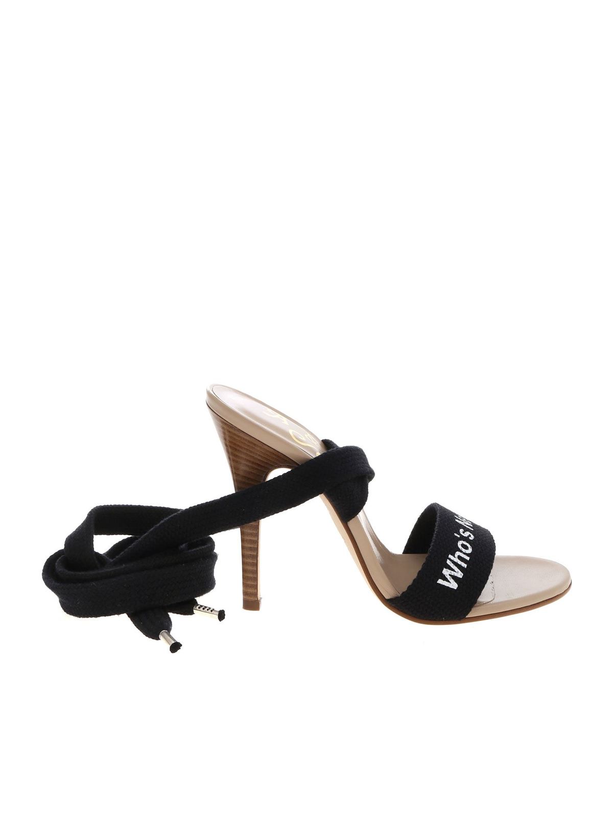 Vivienne Westwood Holiday Sandals In Grey And Black In Negro