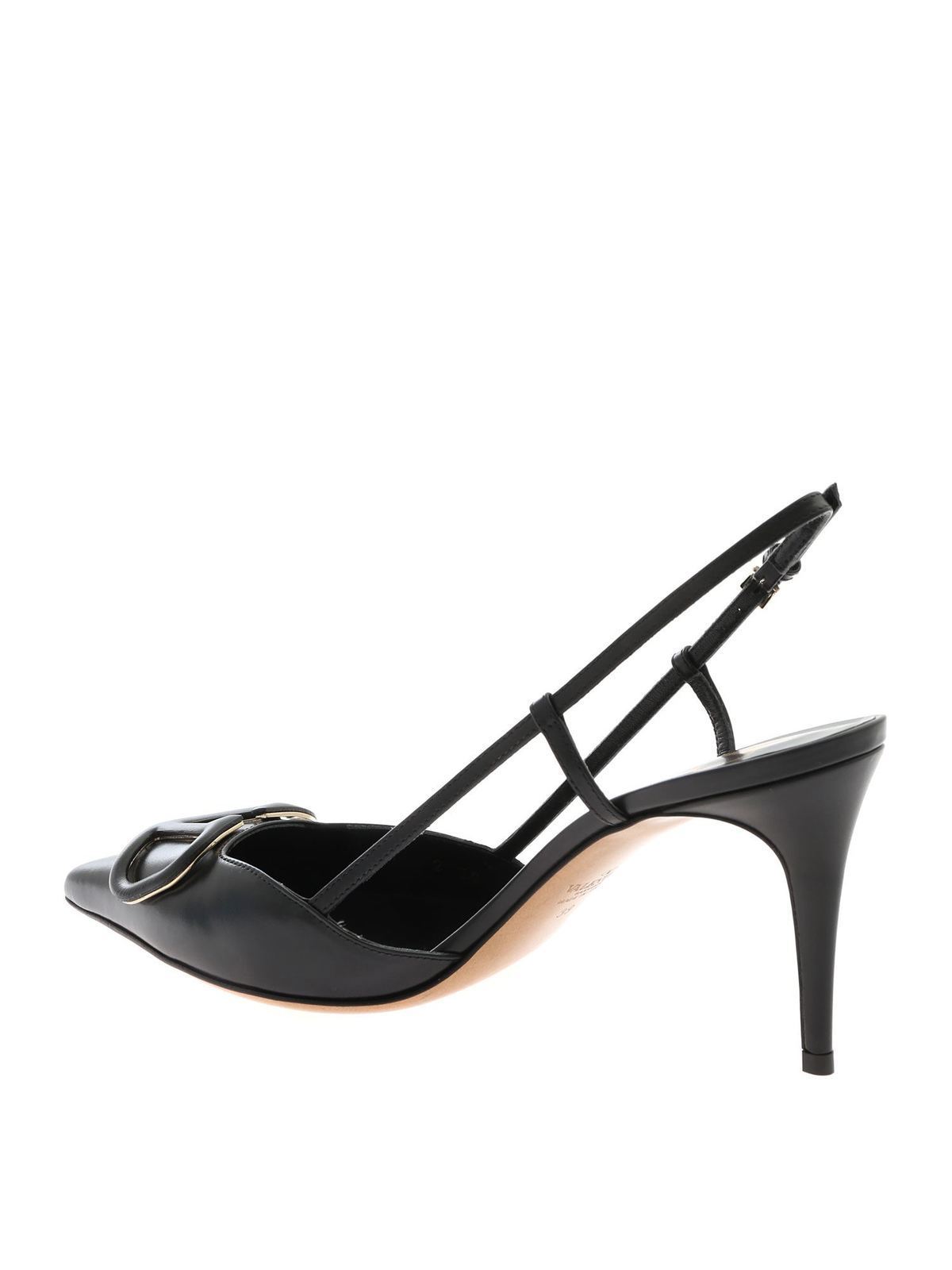 Court shoes Garavani - VLogo black slingback pumps - TW2S0R01MZF0NO