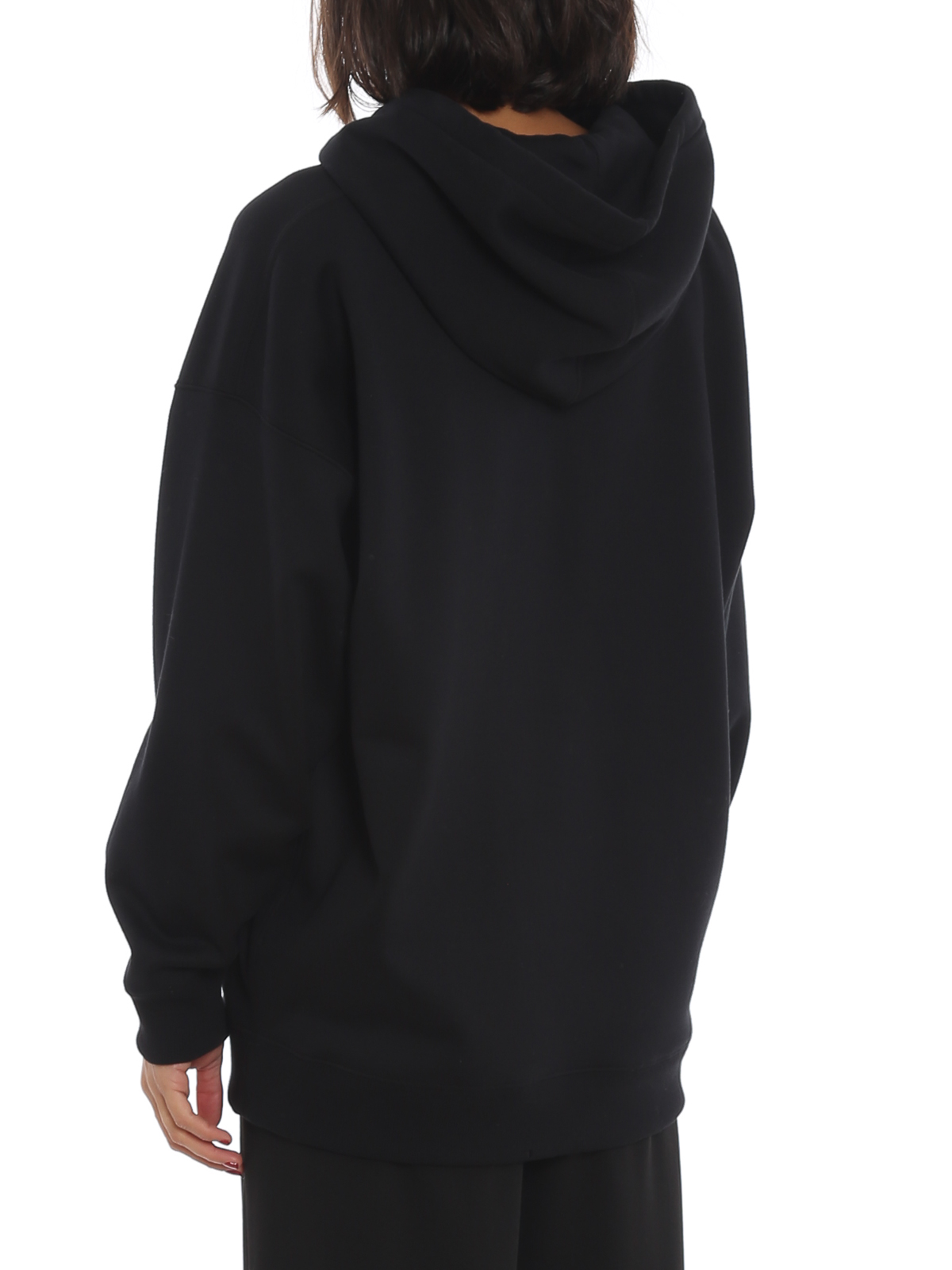 パーカー・フーディ [VALENTINO] Vlogo Signature Cotton Hoodie Valentino Garavani Vlogo hoodie - Black - Women | UB3MF06V5R20NO