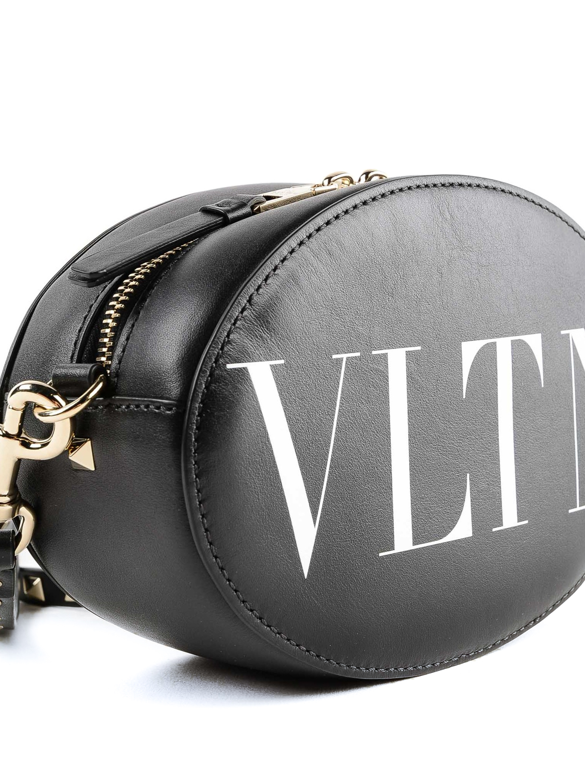 Shop Valentino Garavani VLTN Leather Crossbody Bag