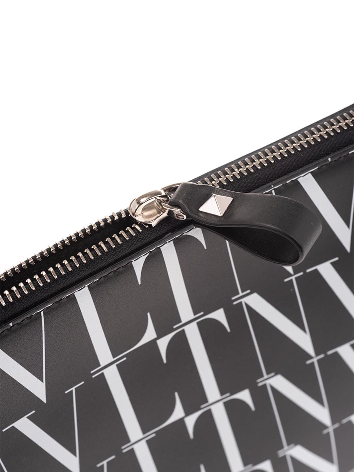 Valentino Garavani VLTN Times clutch in black | UY0P0P09GTC0NI