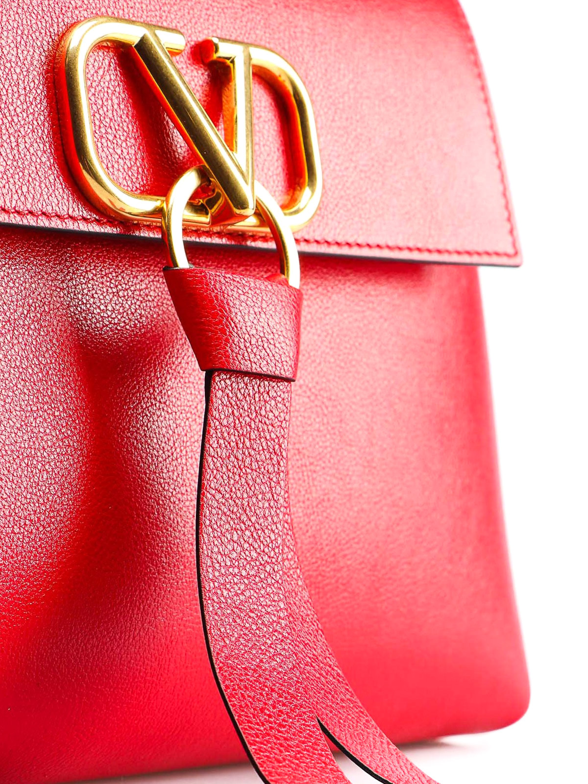 Bowling bags Valentino Garavani - Vring red small handbag