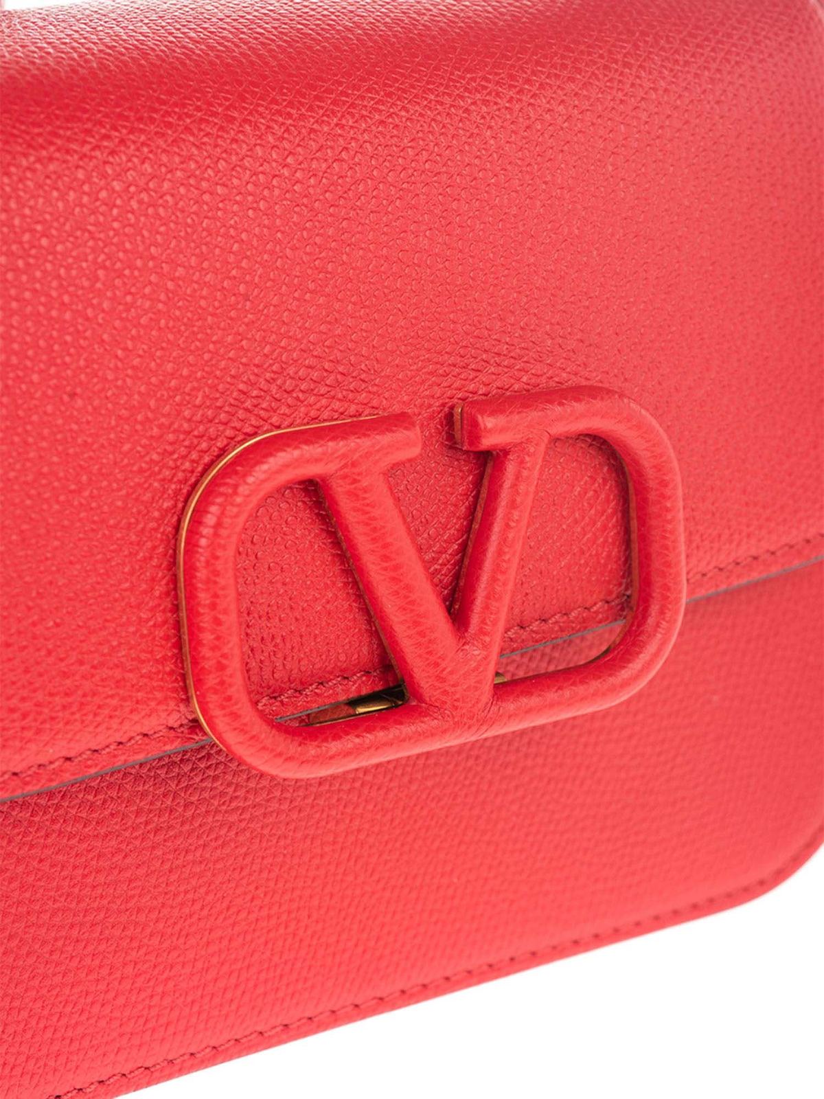 VALENTINO GARAVANI Grainy Calfskin Medium VSling Top Handle Bag
