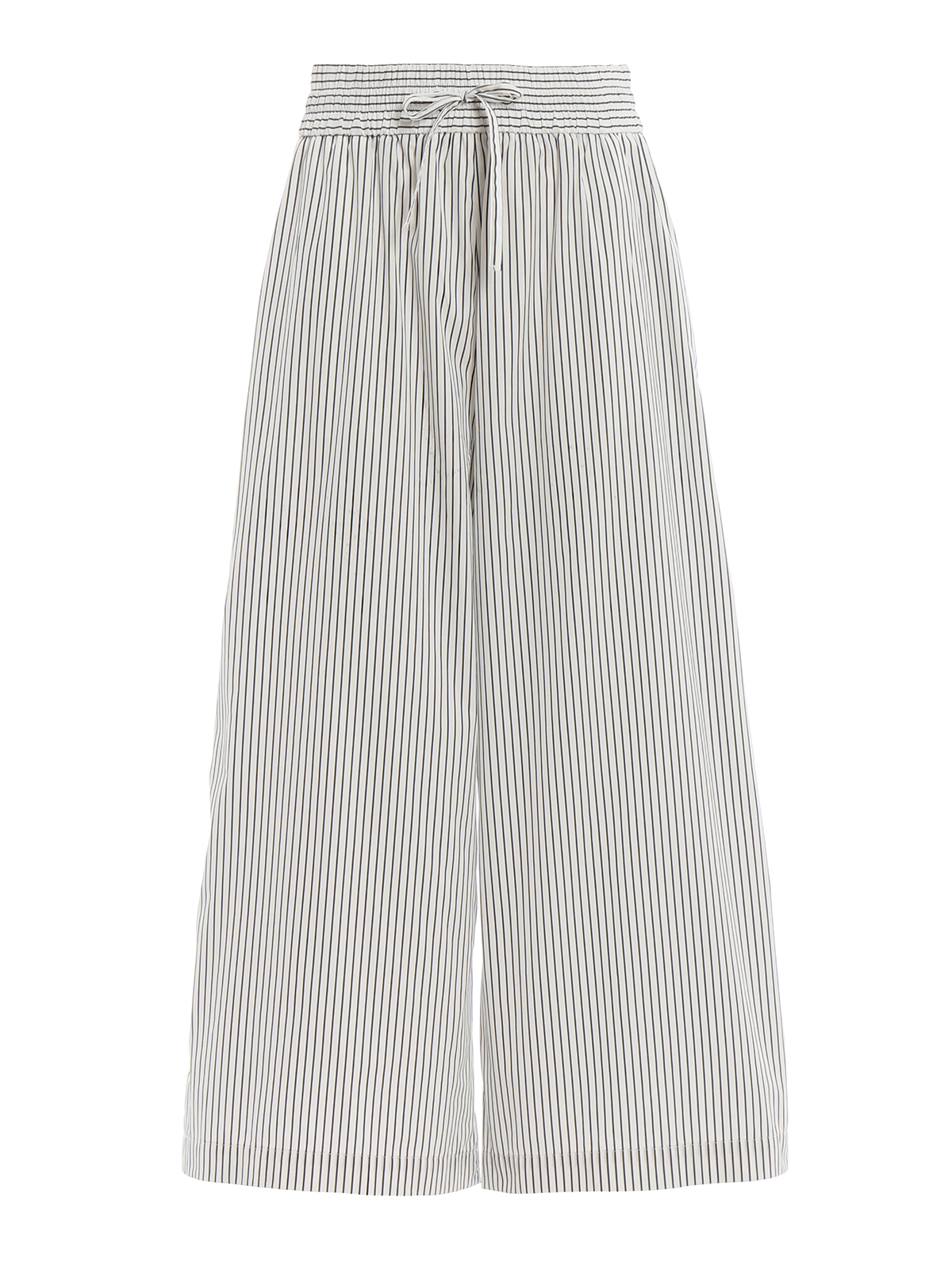 Weekend Max Mara Nigra white and blue wide leg trousers|51311191000006 display picture 1