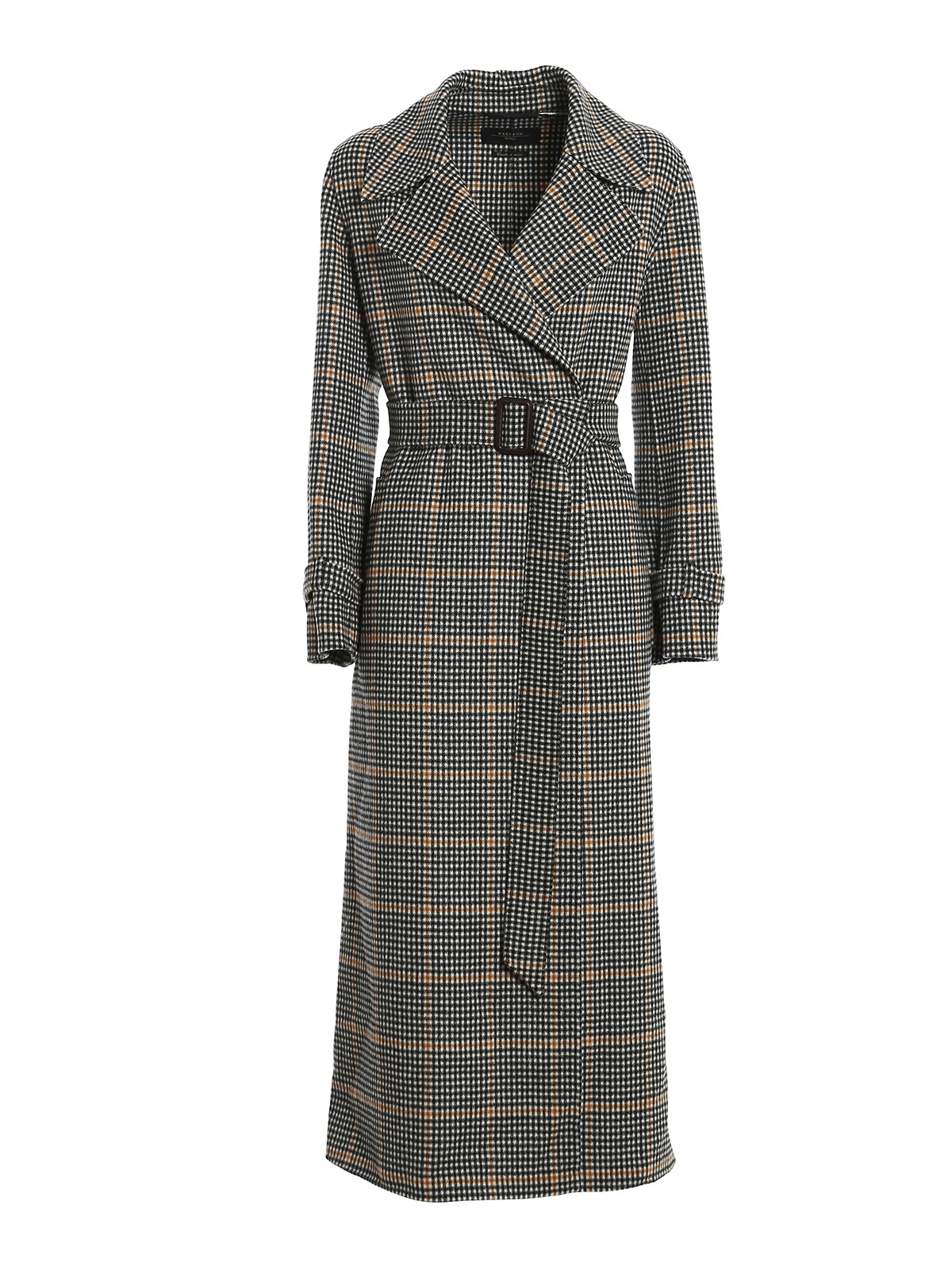 Max mara check discount coat