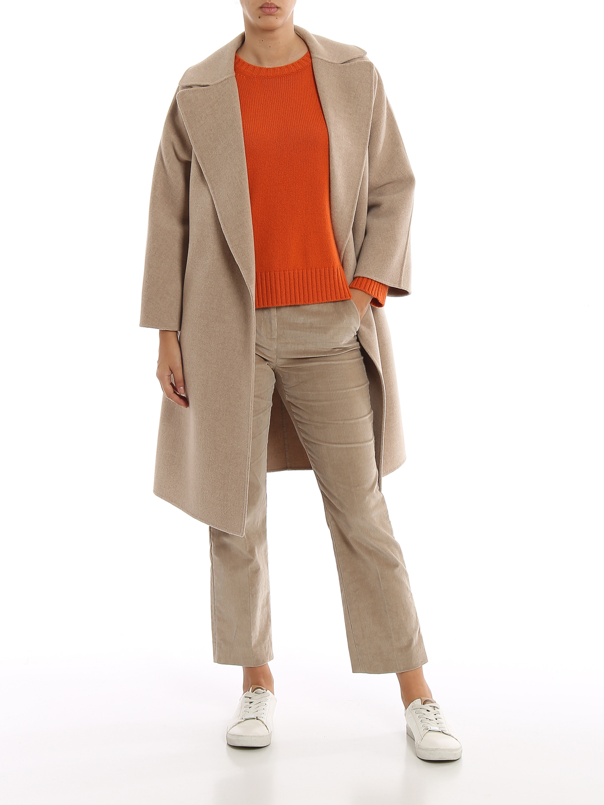 Weekend Max Mara Ted pure new wool coat - Beige|50160199016