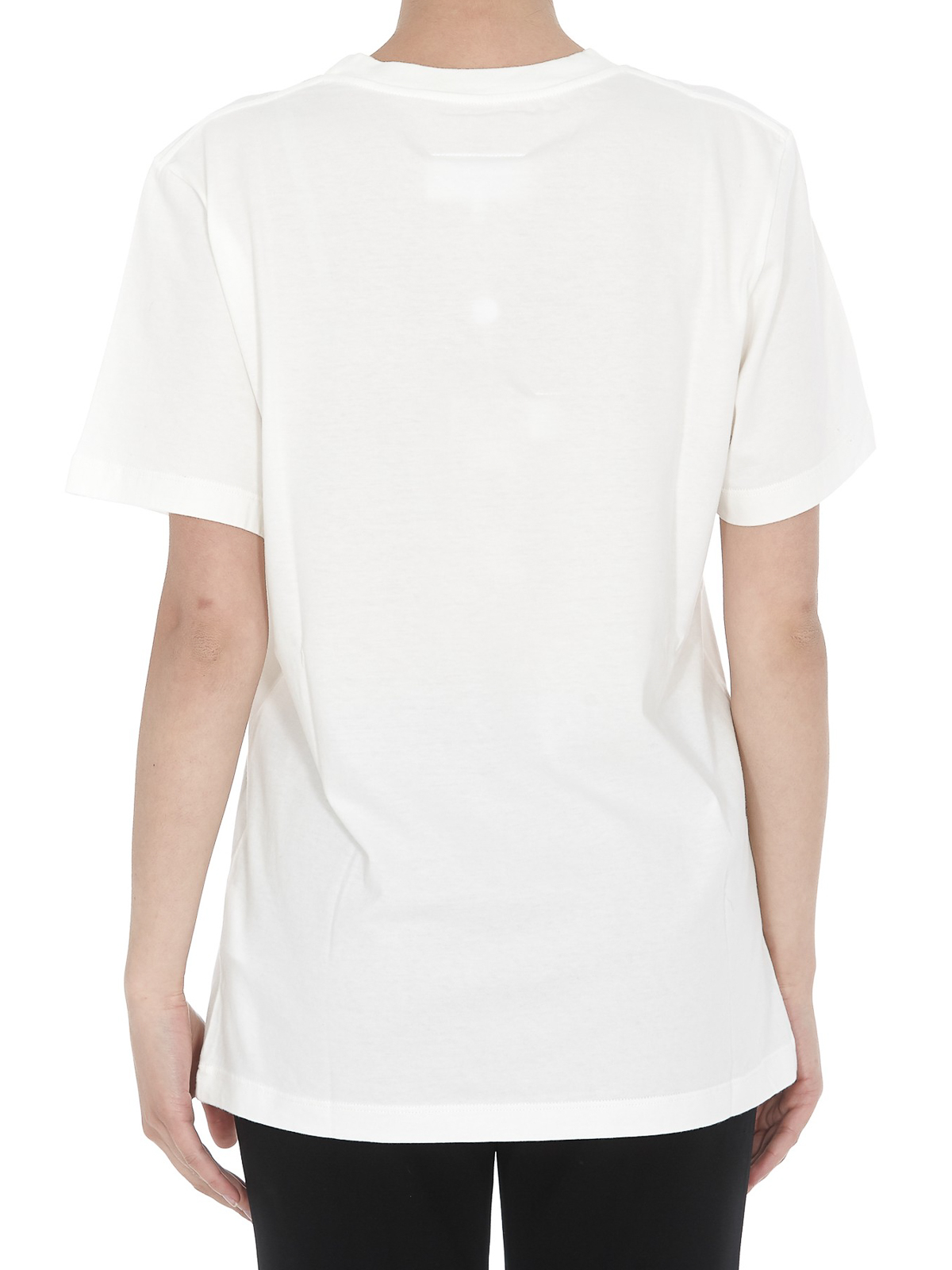 ■MM6 Maison Margiela■ Cotton Short Sleeve T-Shirt White S5 MM6 Maison Margiela - Short-sleeve T-shirt | HBX - Globally